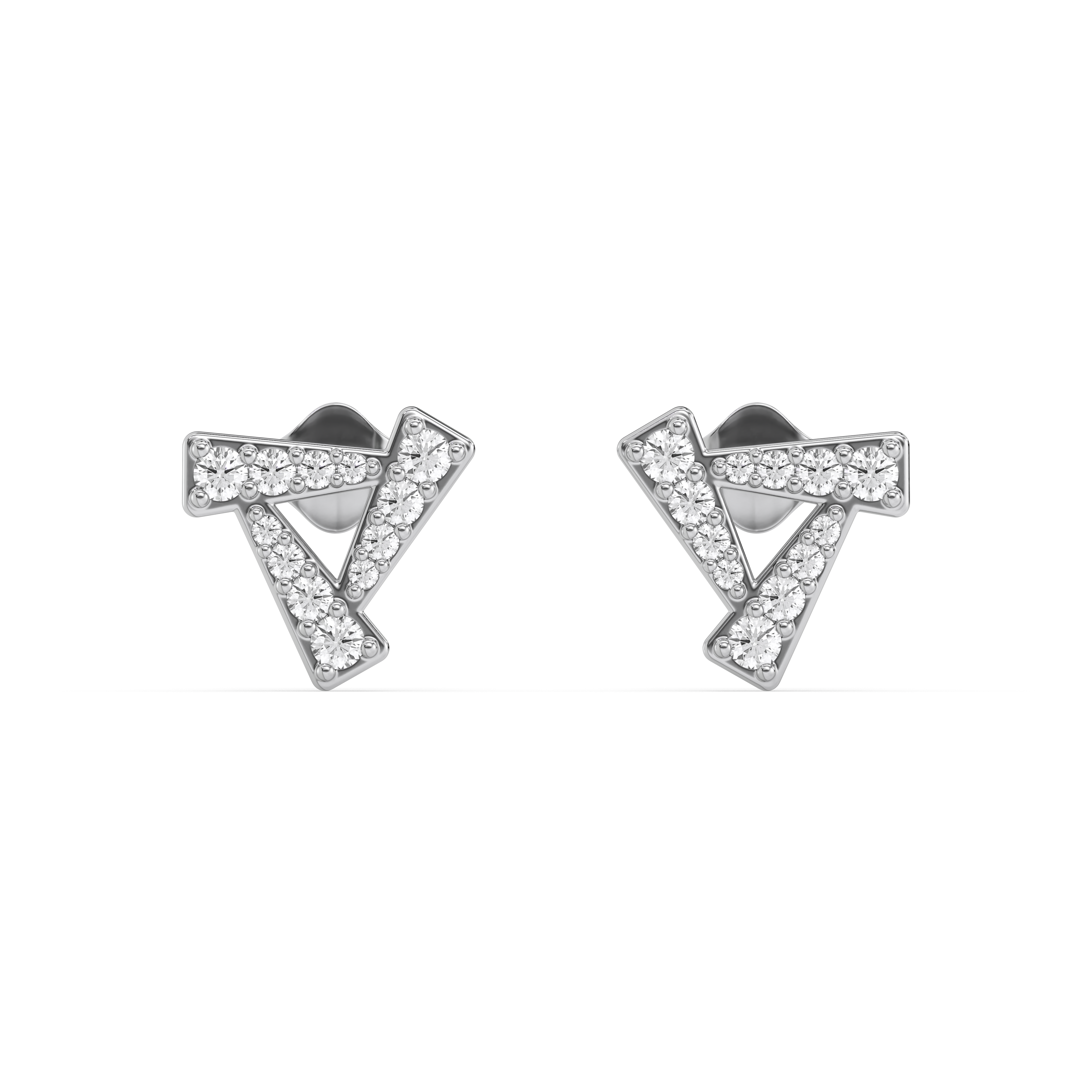 0.34ct Lab Grown Diamond Earring in 18kt Gold Vermeil