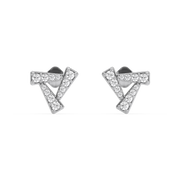 0.34ct Lab Grown Diamond Earring in 18kt Gold Vermeil