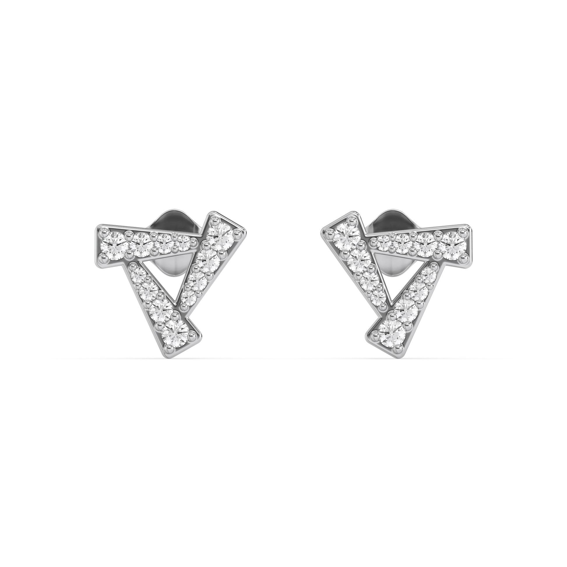 0.34ct Lab Grown Diamond Earring in 18kt Gold Vermeil