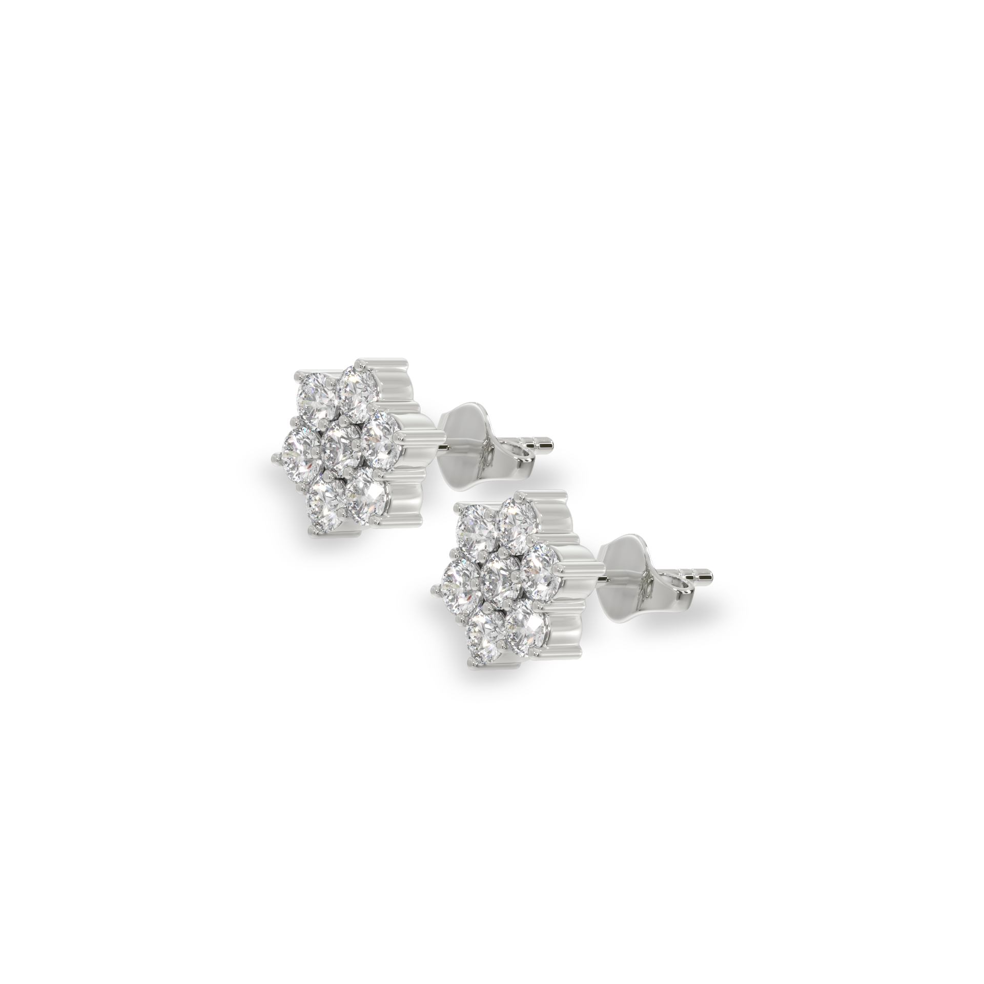 0.56ct Lab Grown Diamond Earring in 18kt Gold Vermeil