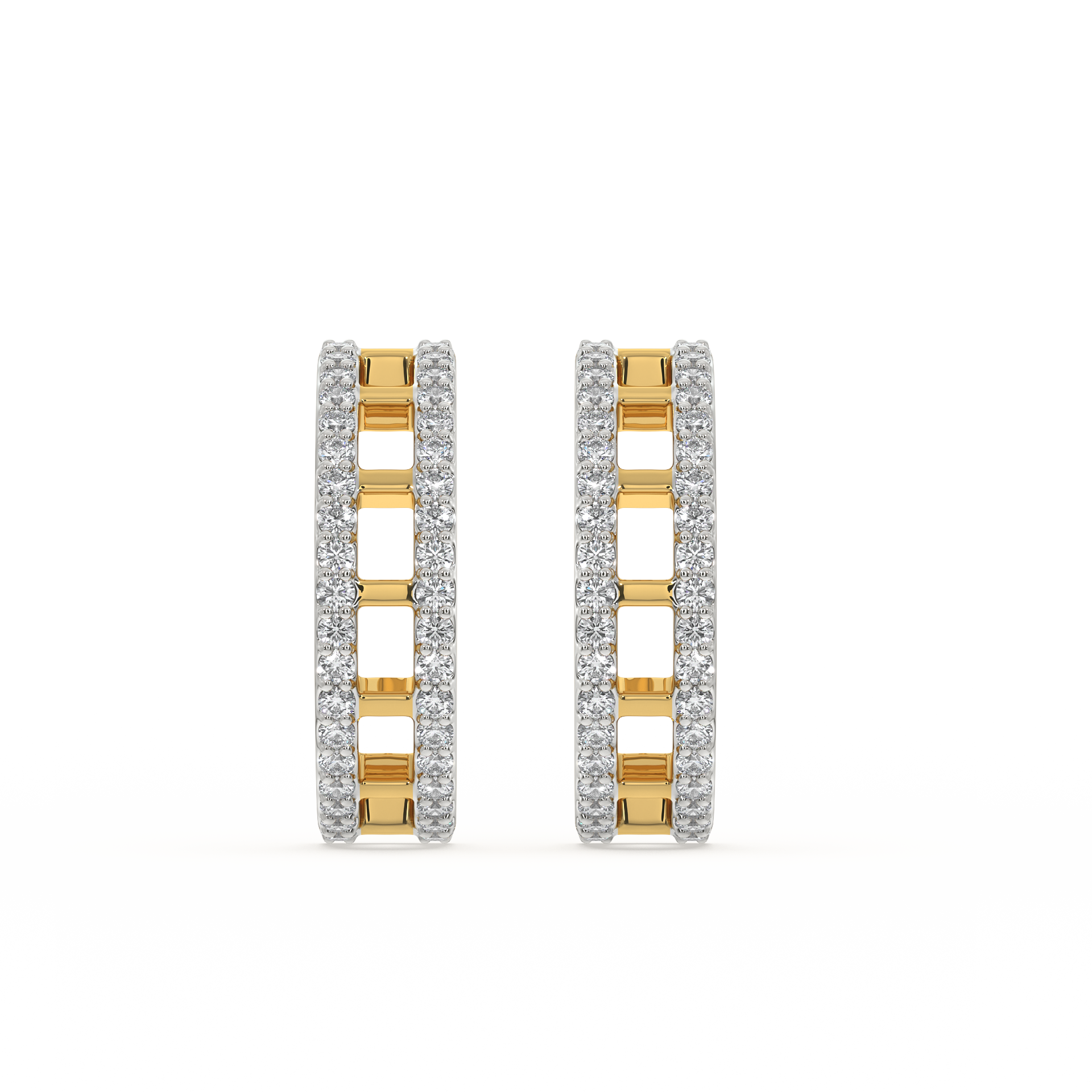 0.69ct Lab Grown Diamond Earring in 18kt Gold Vermeil