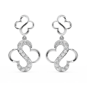 0.71ct Lab Grown Diamond Earring in 18kt Gold Vermeil