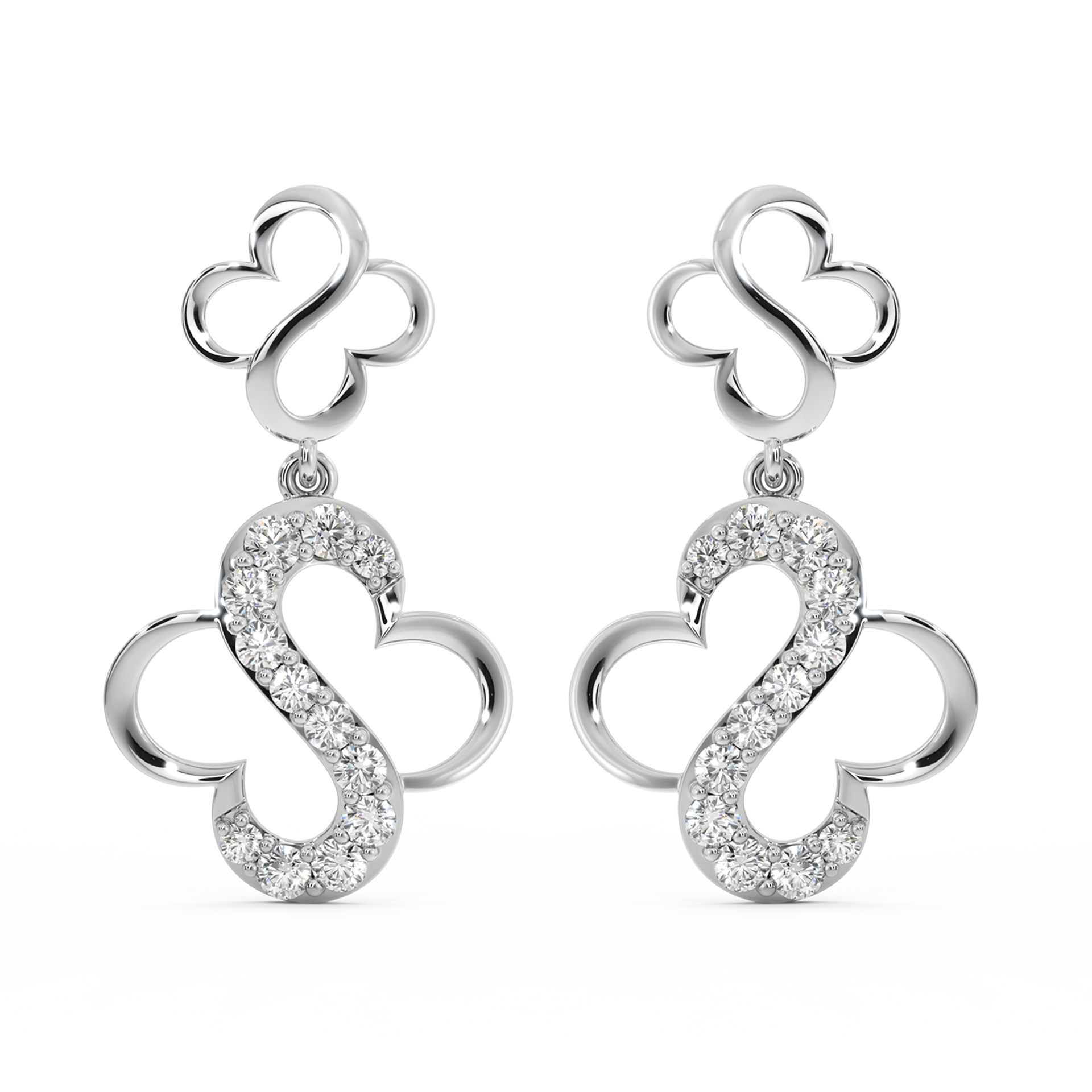 0.71ct Lab Grown Diamond Earring in 18kt Gold Vermeil