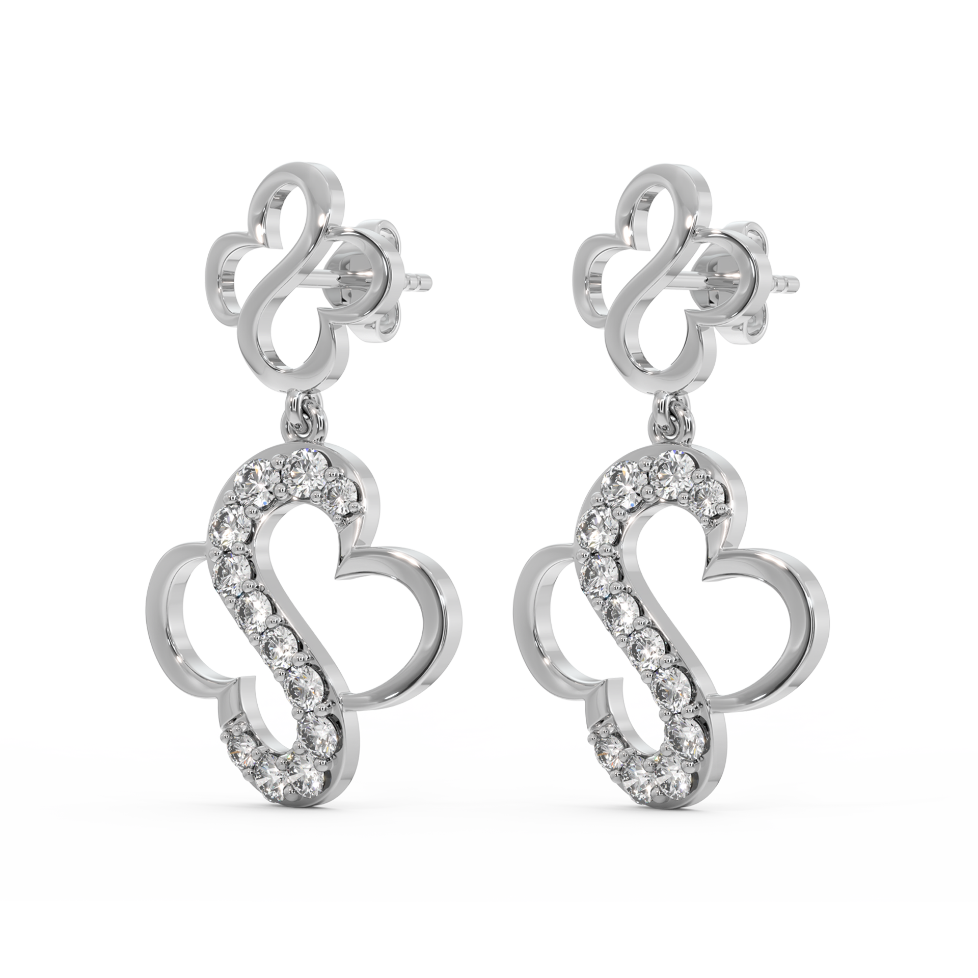 0.71ct Lab Grown Diamond Earring in 18kt Gold Vermeil