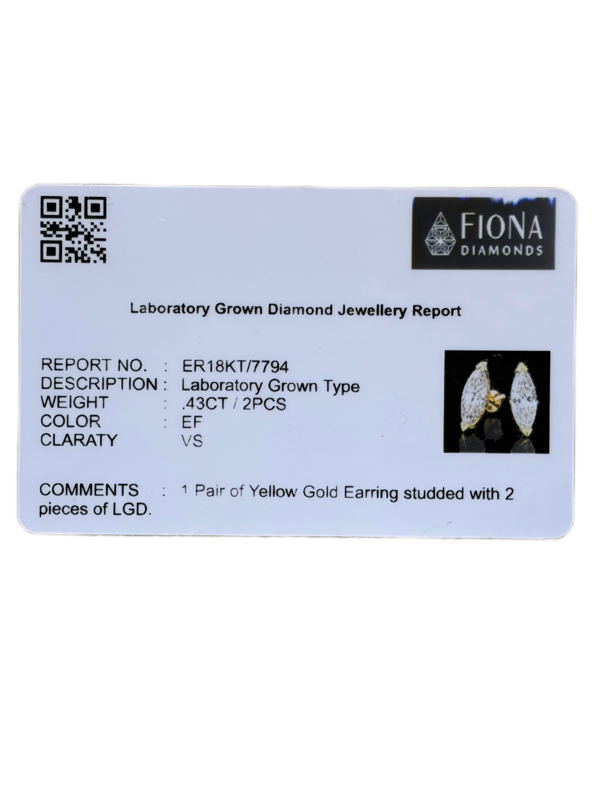 Urvi Arc Lab Diamond Earrings