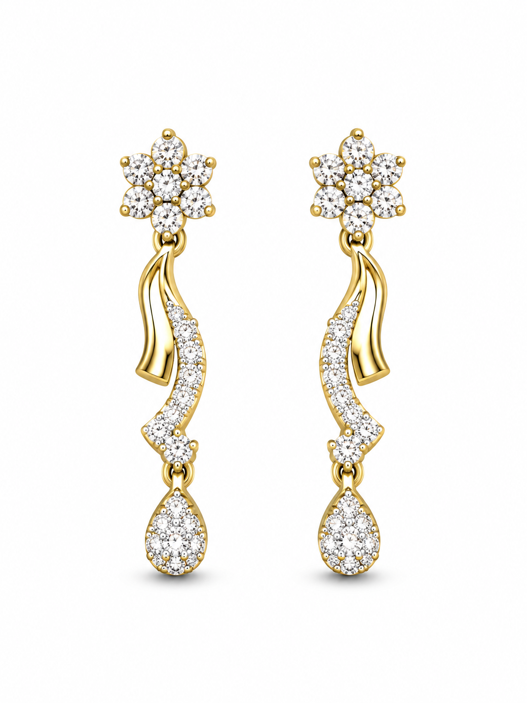 Katya Turquoise Lab Diamond Earrings