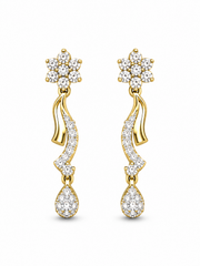 Katya Turquoise Lab Diamond Earrings