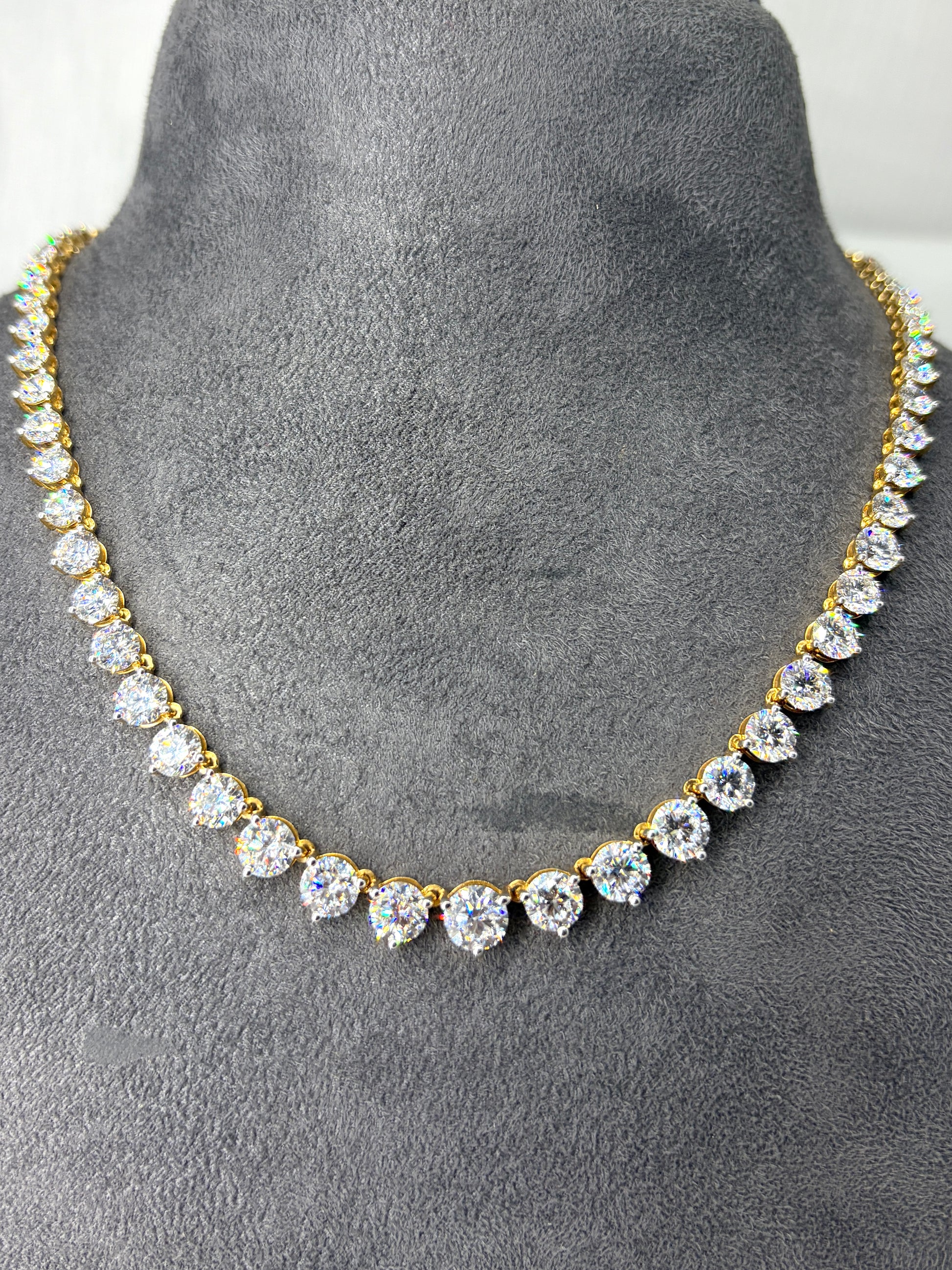 Golden Mirage Lab Diamond Necklace