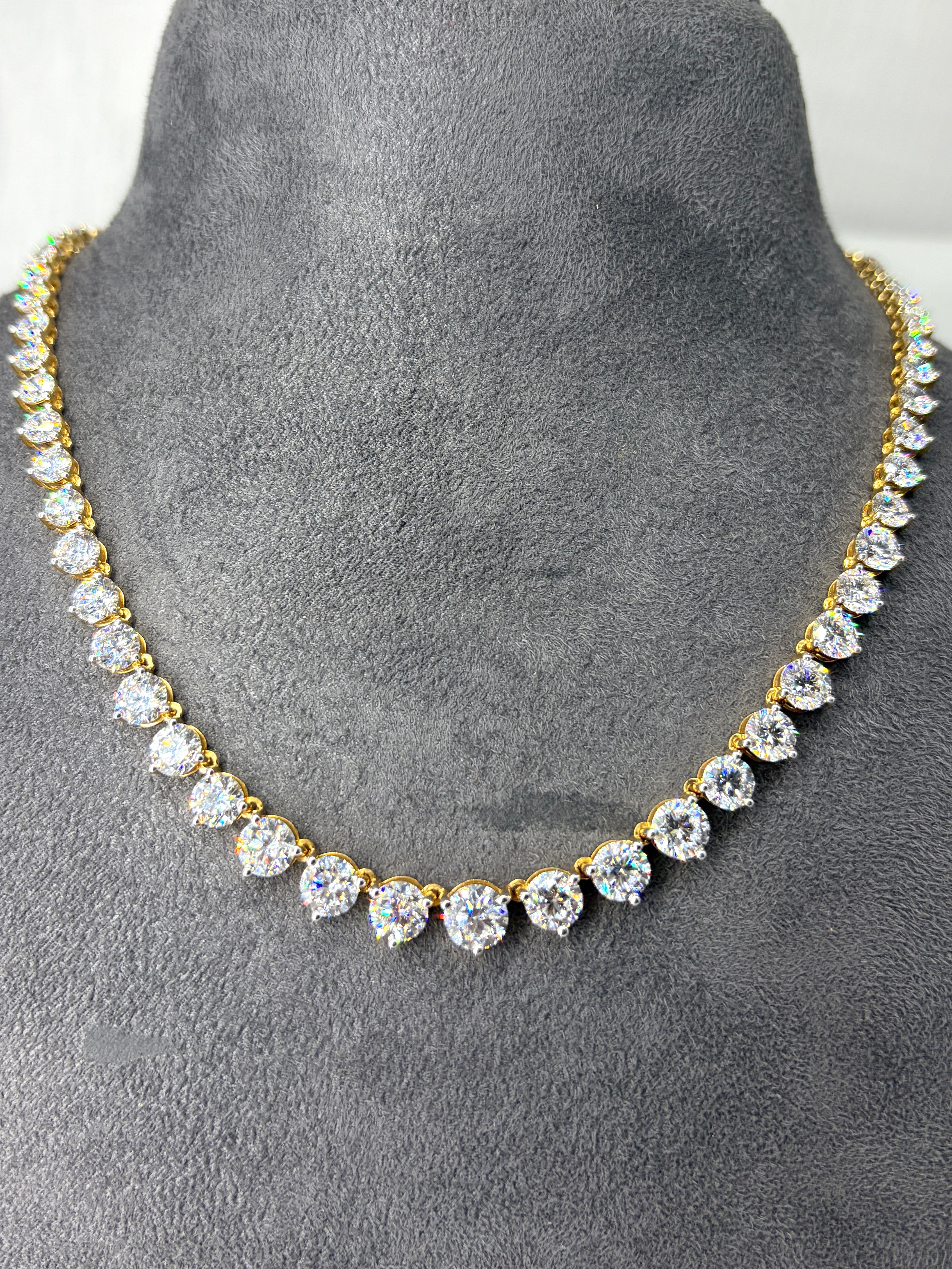 Golden Mirage Lab Diamond Necklace