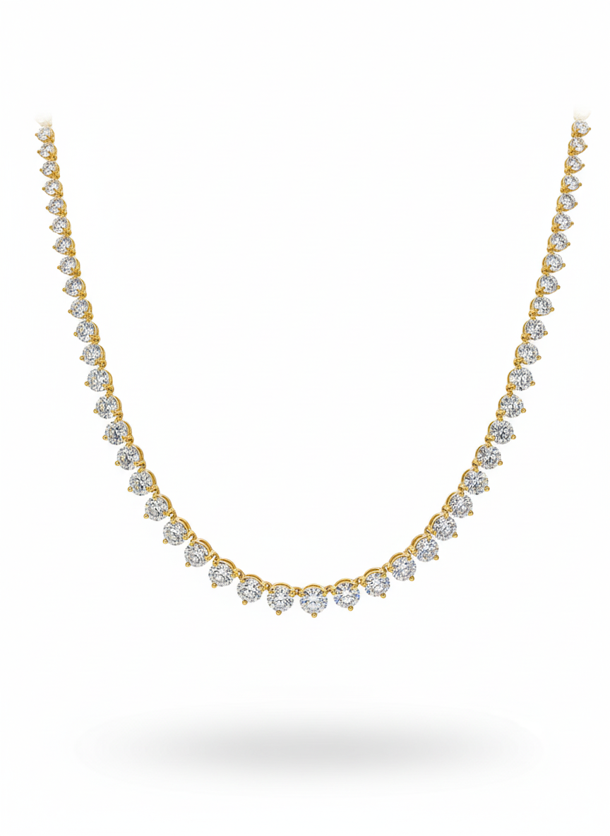 Golden Mirage Lab Diamond Necklace