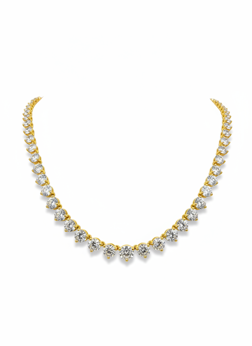 Golden Mirage Lab Diamond Necklace