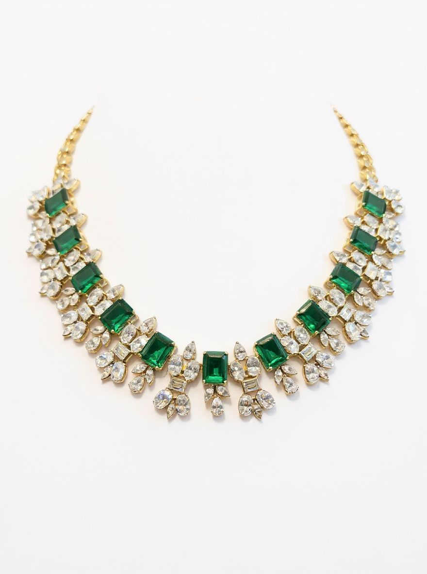 Infinite Veil Oval Lab Diamond Designer Necklace in 14K Yellow Gold by Fiona Diamonds