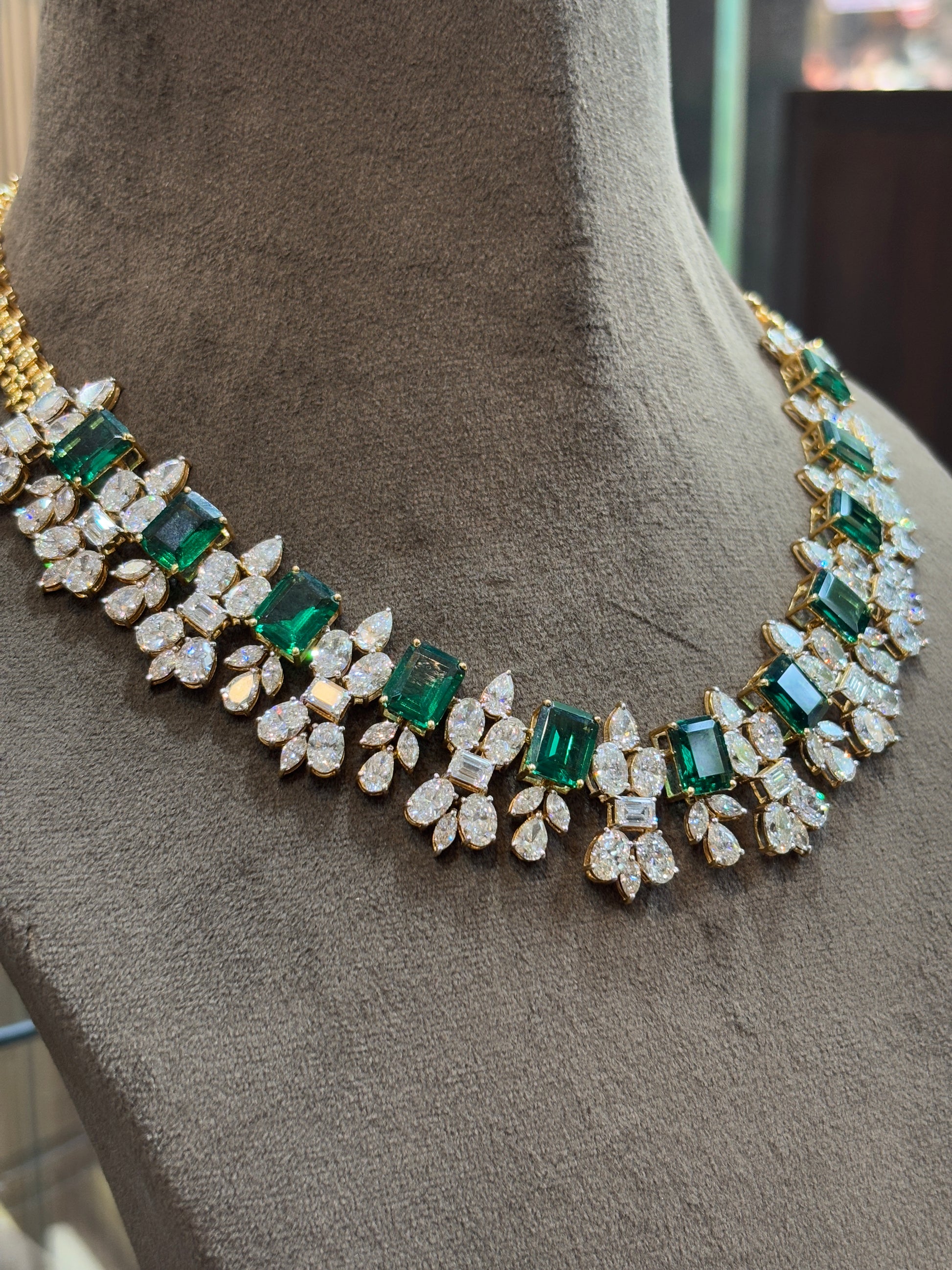 Fiona Diamonds Infinite Veil Oval Lab Diamond Designer Necklace in 14K Yellow Gold - luxury