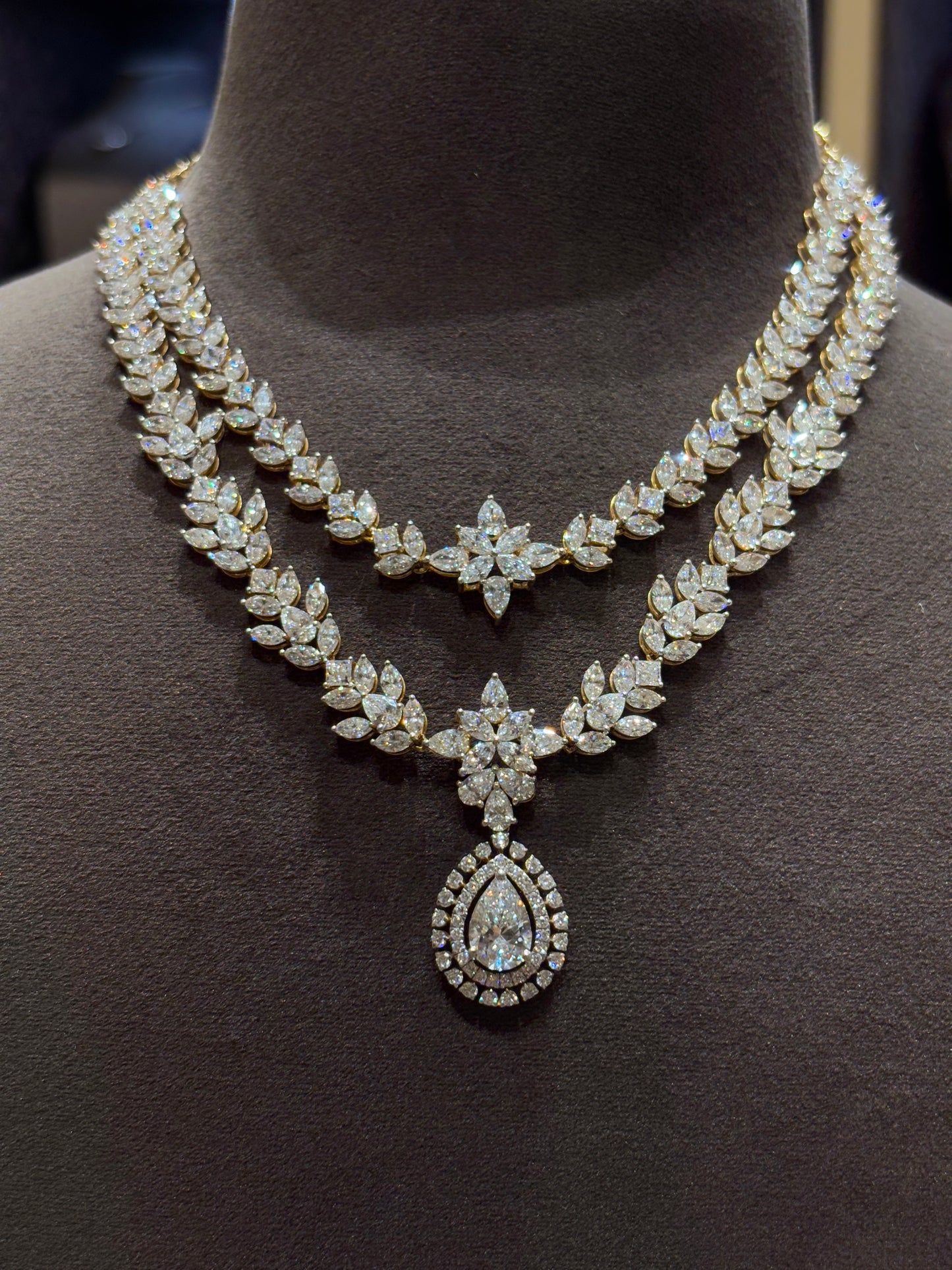 Sivelle Blush Lab Diamond Necklace