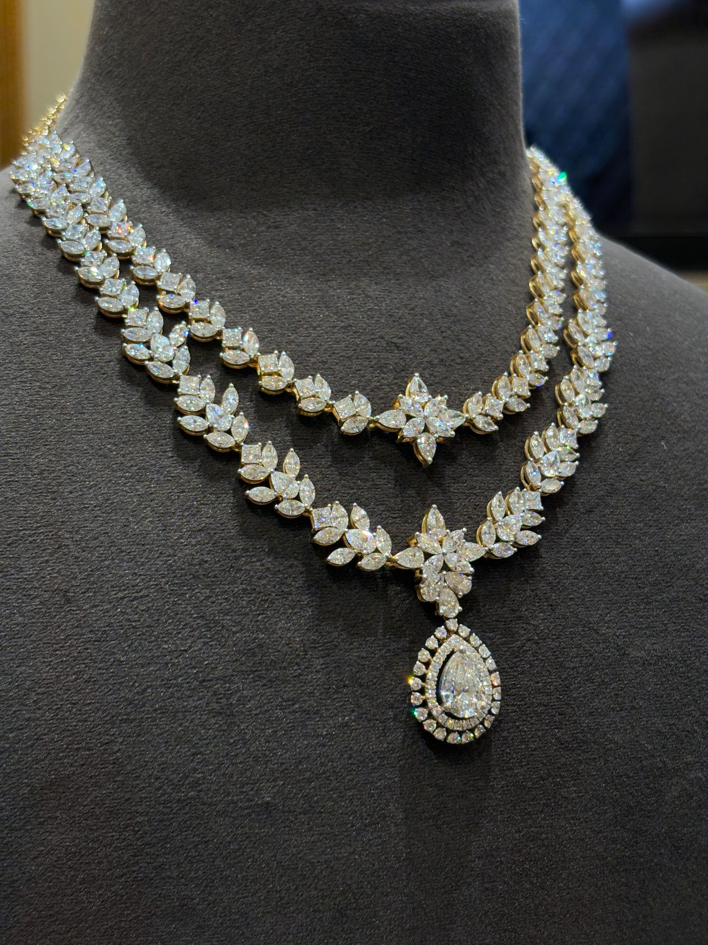 Sivelle Blush Lab Diamond Necklace