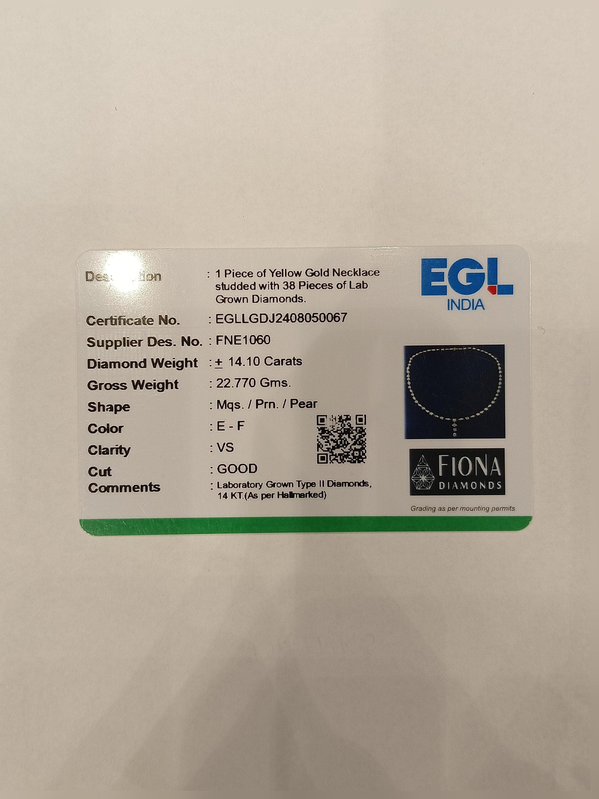 Zhenzhen Lab Diamond Necklace – Iconic & Intimate