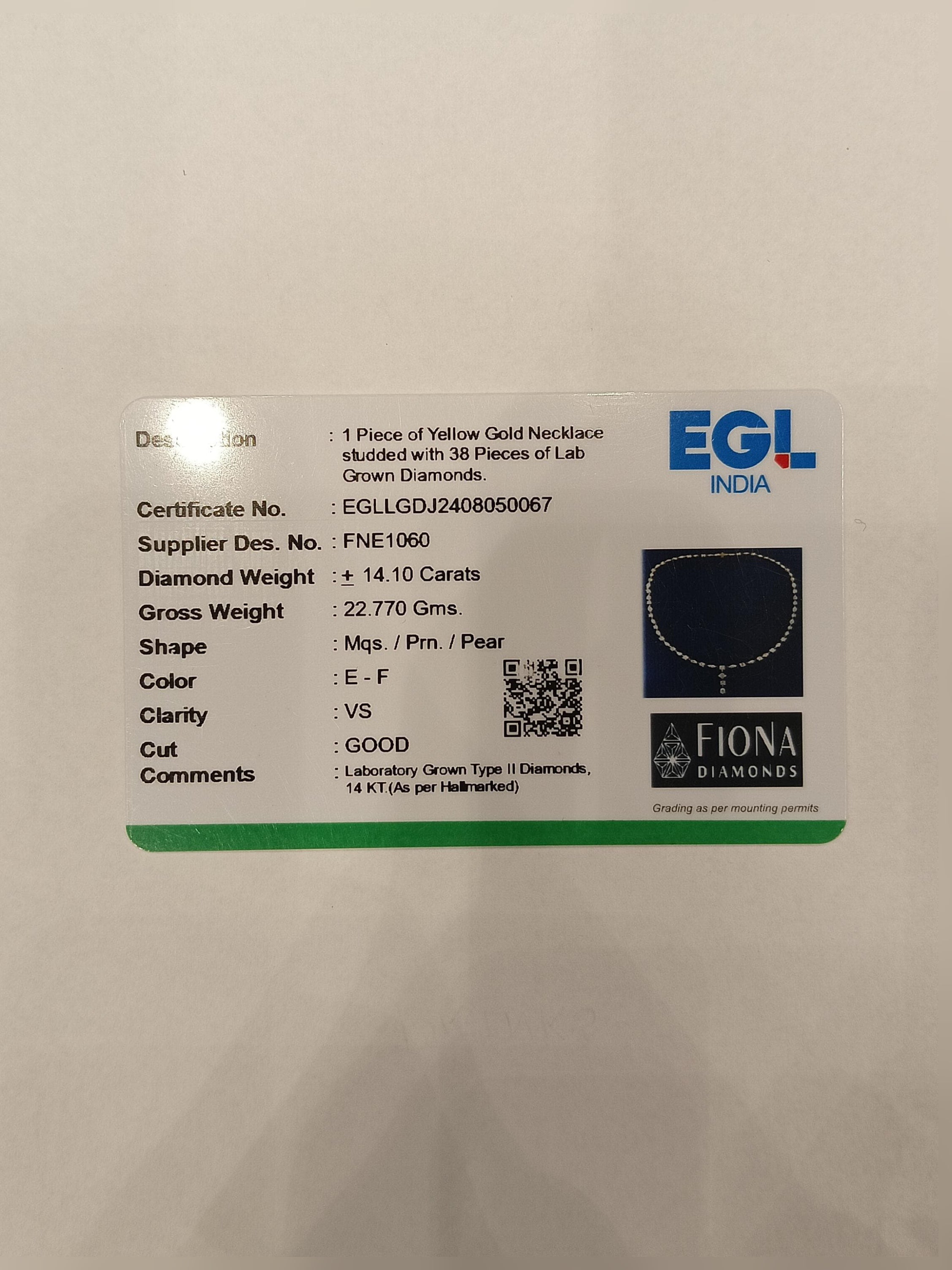 Zhenzhen Lab Diamond Necklace – Iconic & Intimate