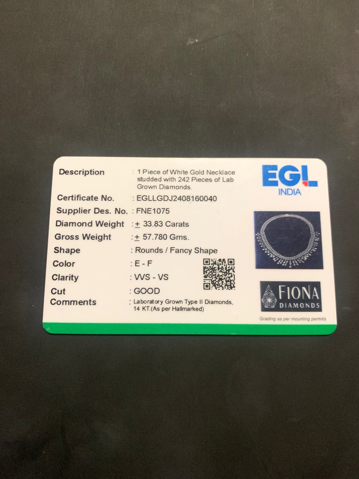 Seraph Veil Lab Diamond Necklace