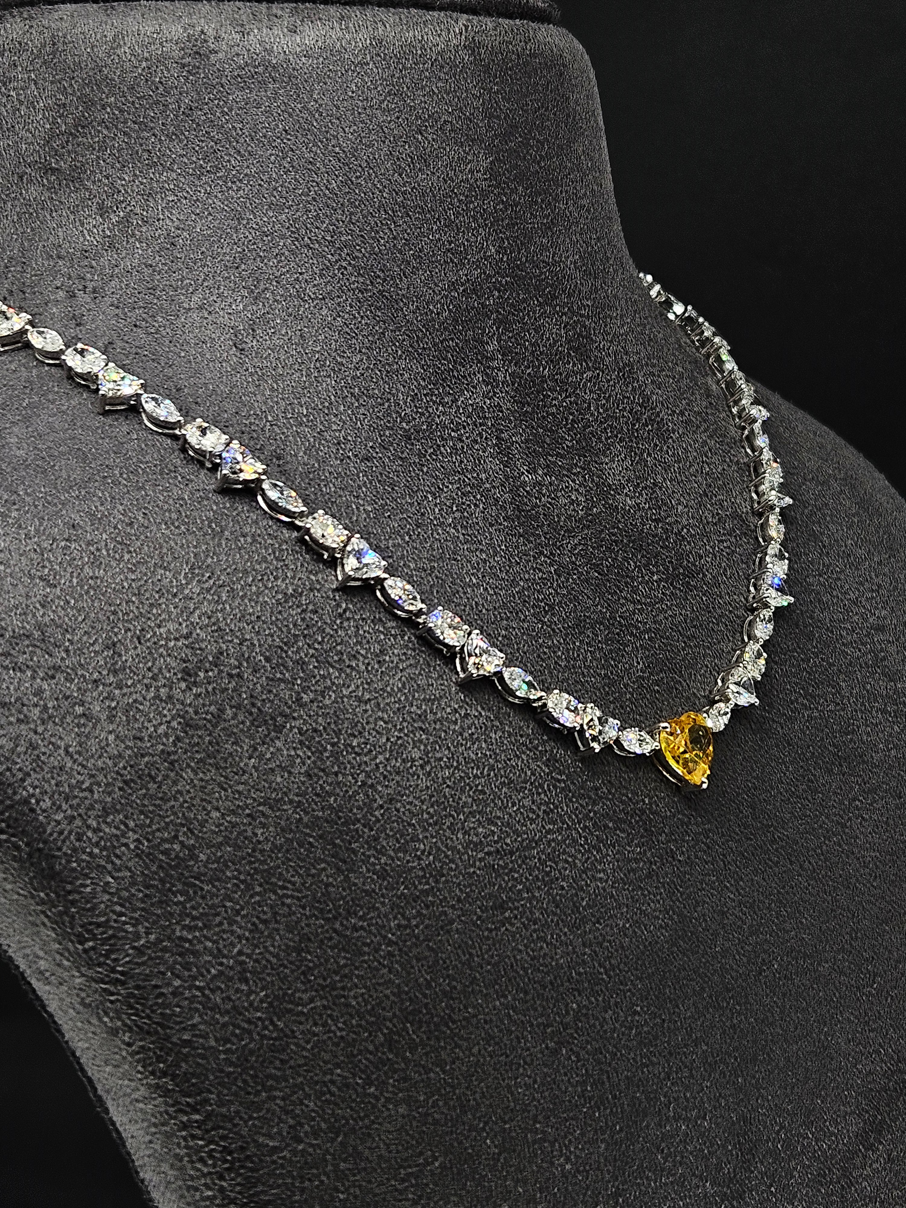 Lingfei Lab Diamond Necklace – Glowing Essence