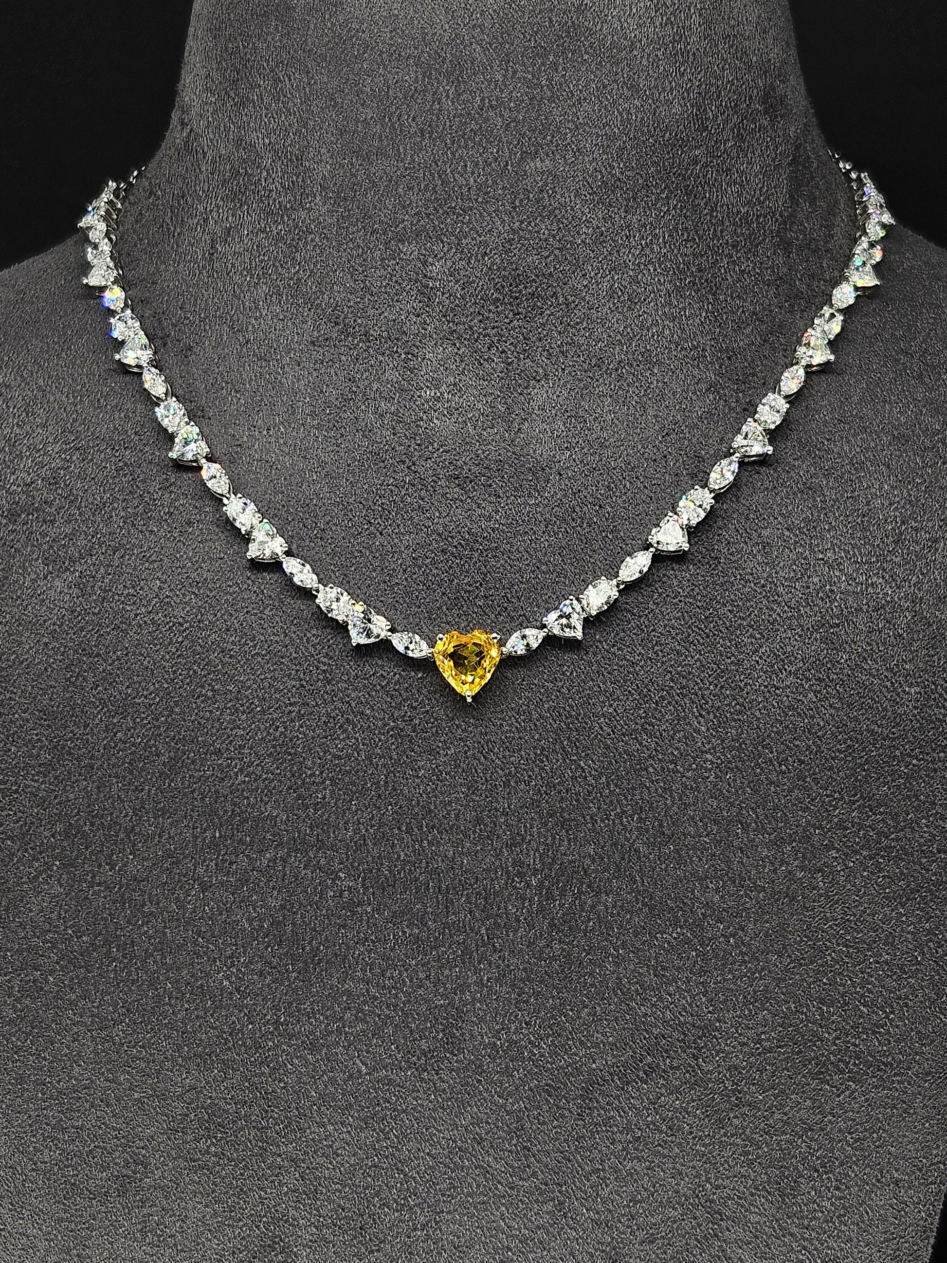 Lingfei Lab Diamond Necklace – Glowing Essence