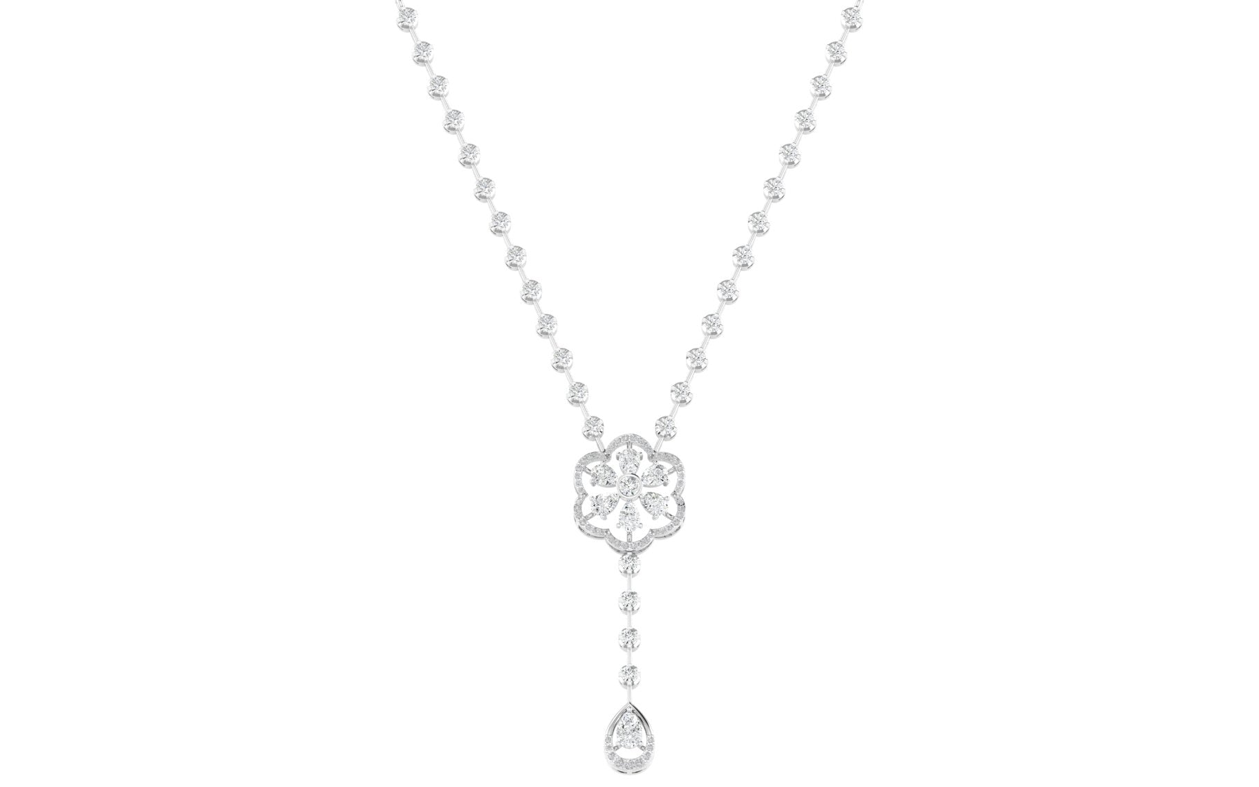 Lingling Lab Diamond Necklace – Captivating & Clear
