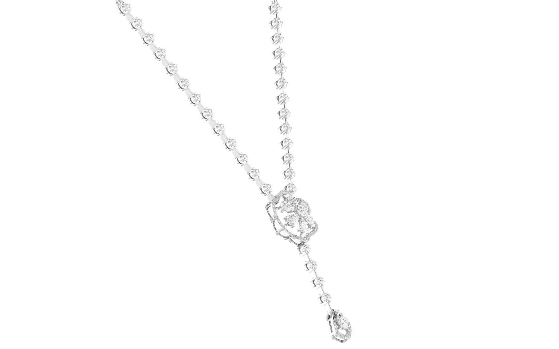 Lingling Lab Diamond Necklace – Captivating & Clear