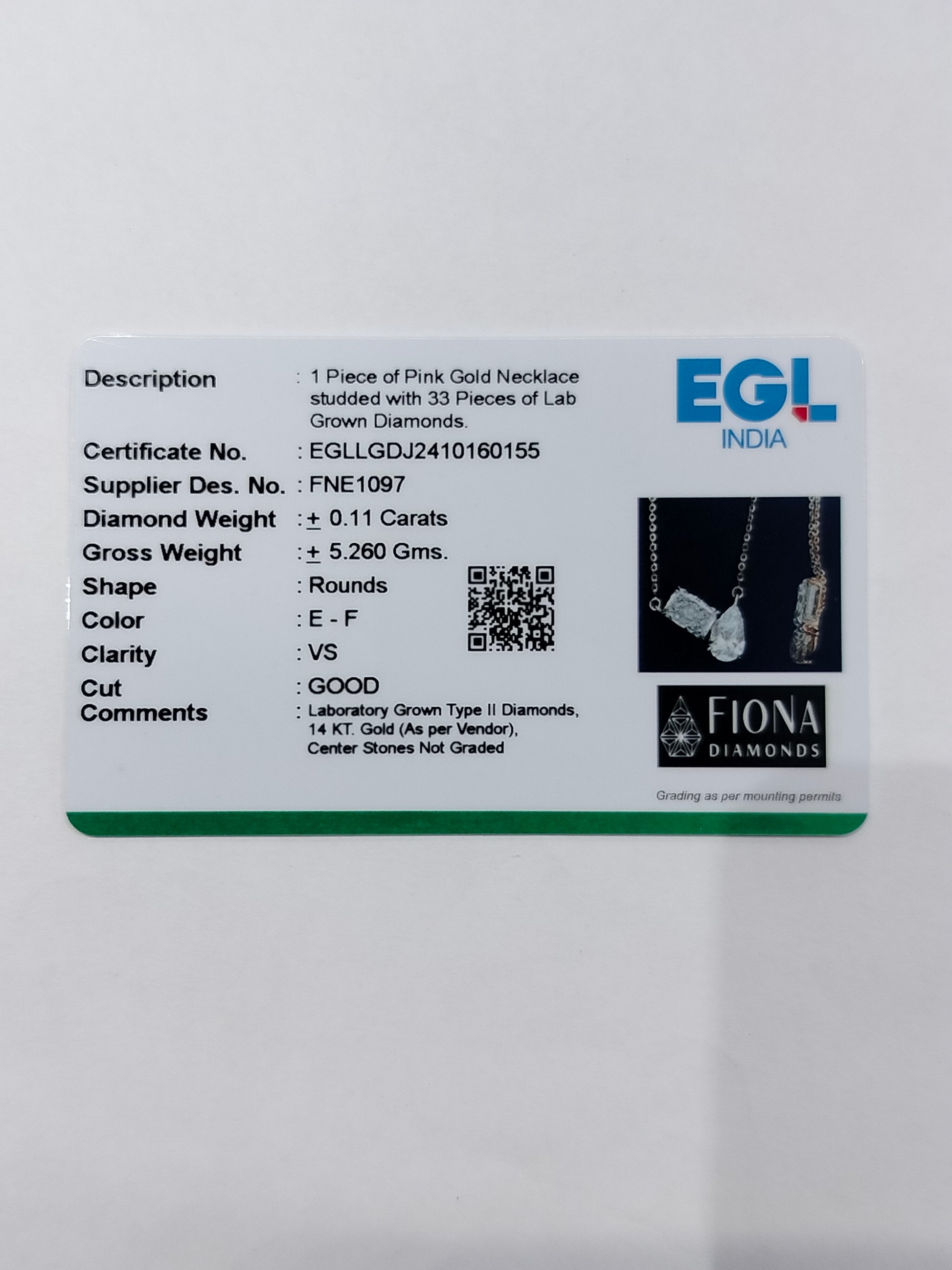 Talyra Lab Diamond Necklace – Timeless Elegance - Fiona Diamonds - Fiona Diamonds