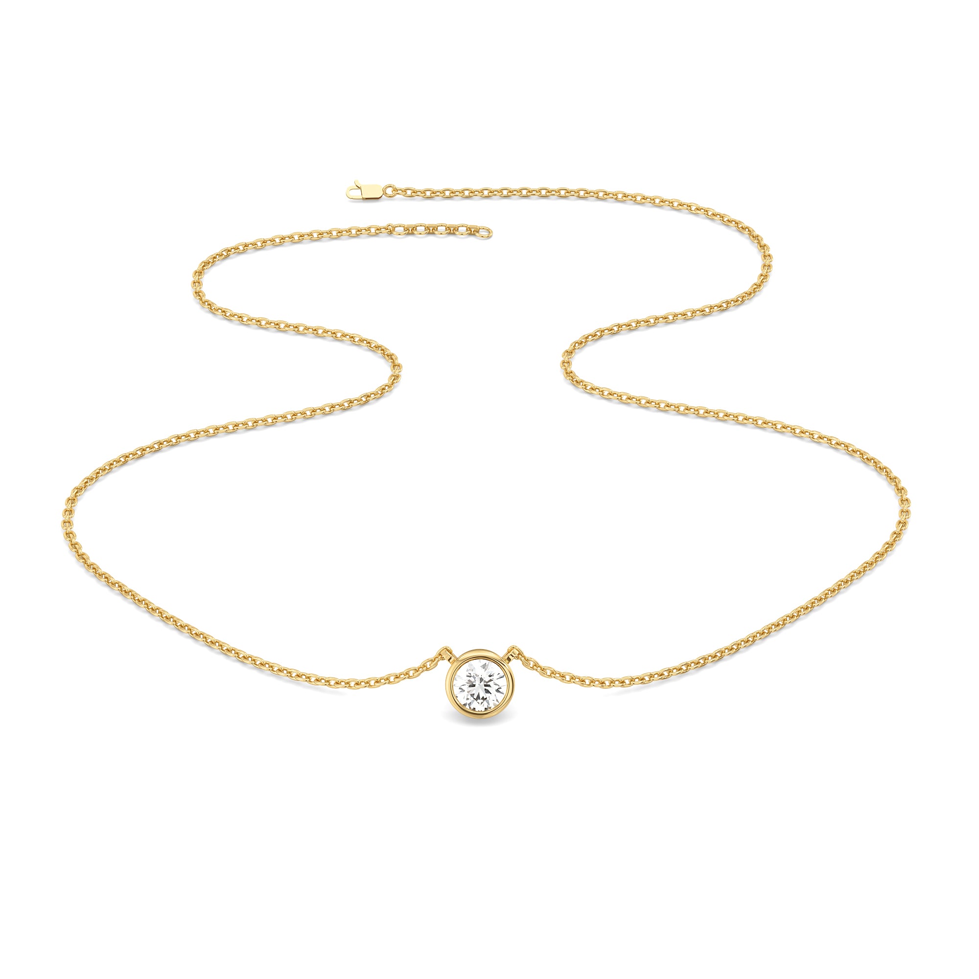 0.52ct Lab Grown Diamond Necklace in 18kt Gold Vermeil