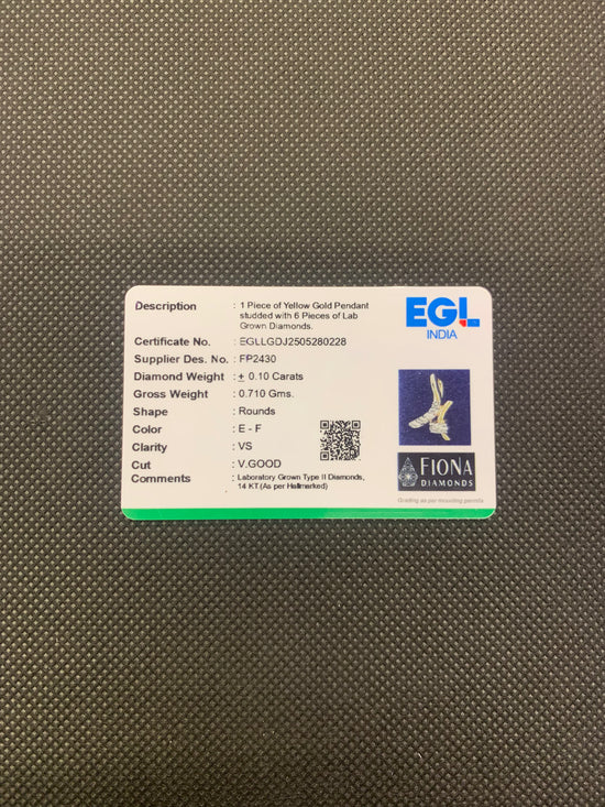 Mira Wave Lab Diamond Pendant