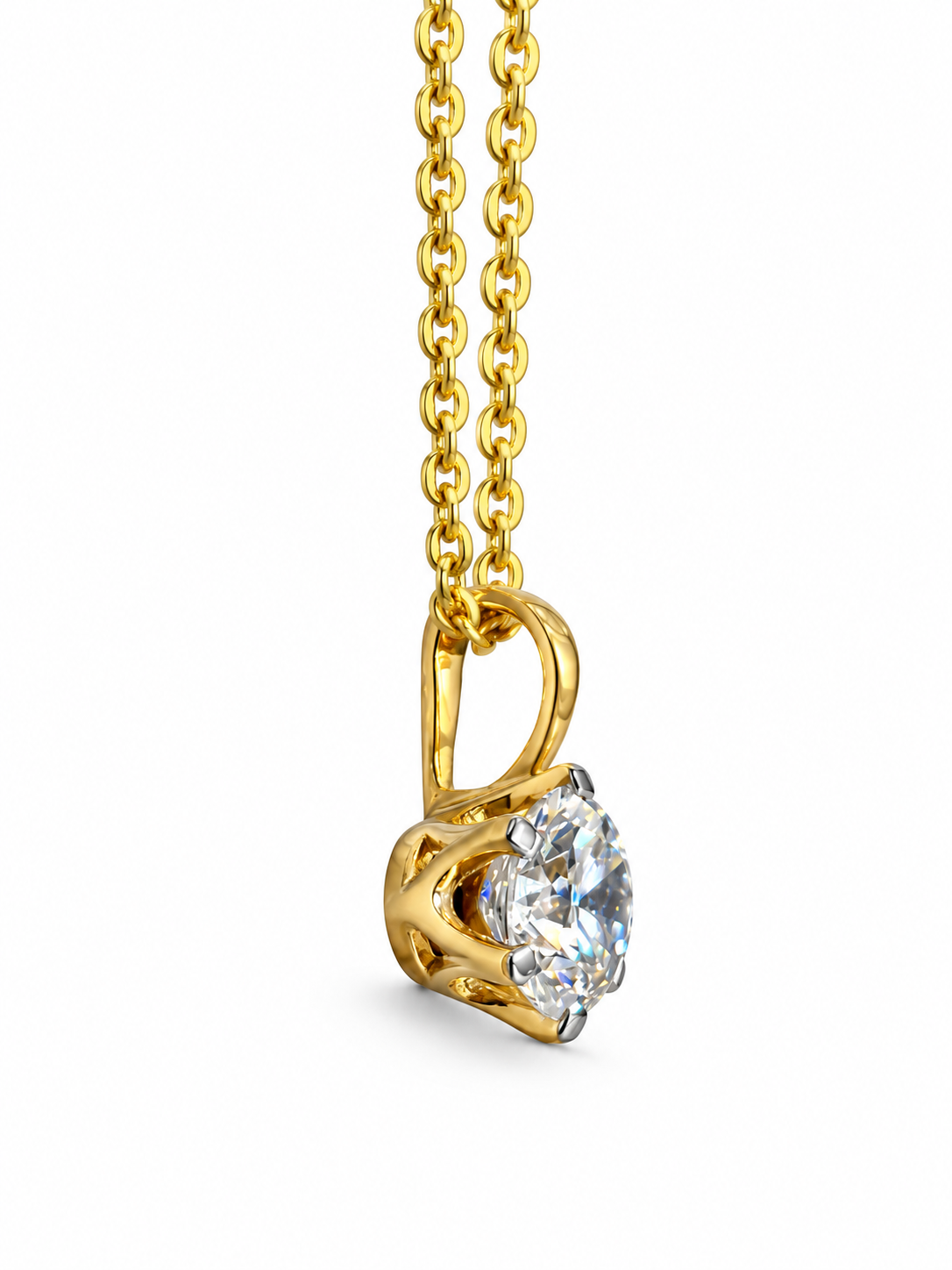 Olive Firefly Lab Diamond Pendant
