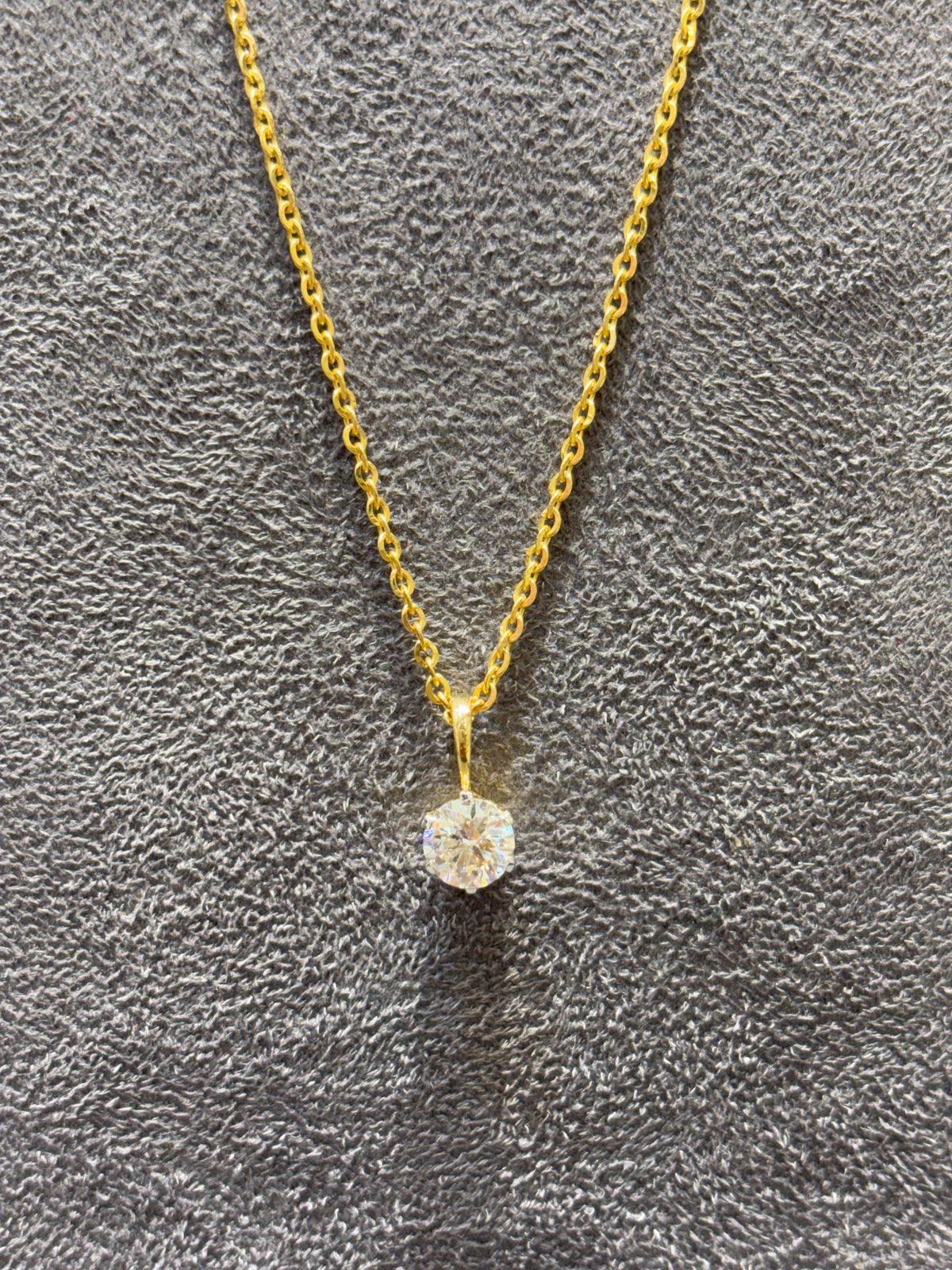 Olive Firefly Lab Diamond Pendant