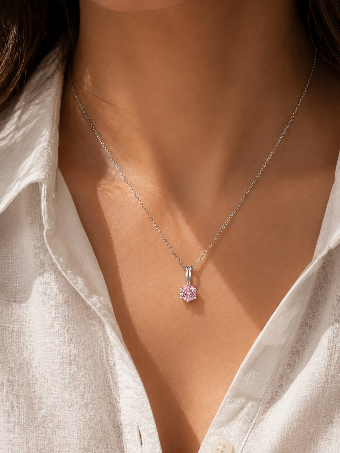 Wanying 1.5ct Lab Diamond Pendant – Starlit & Sophisticated