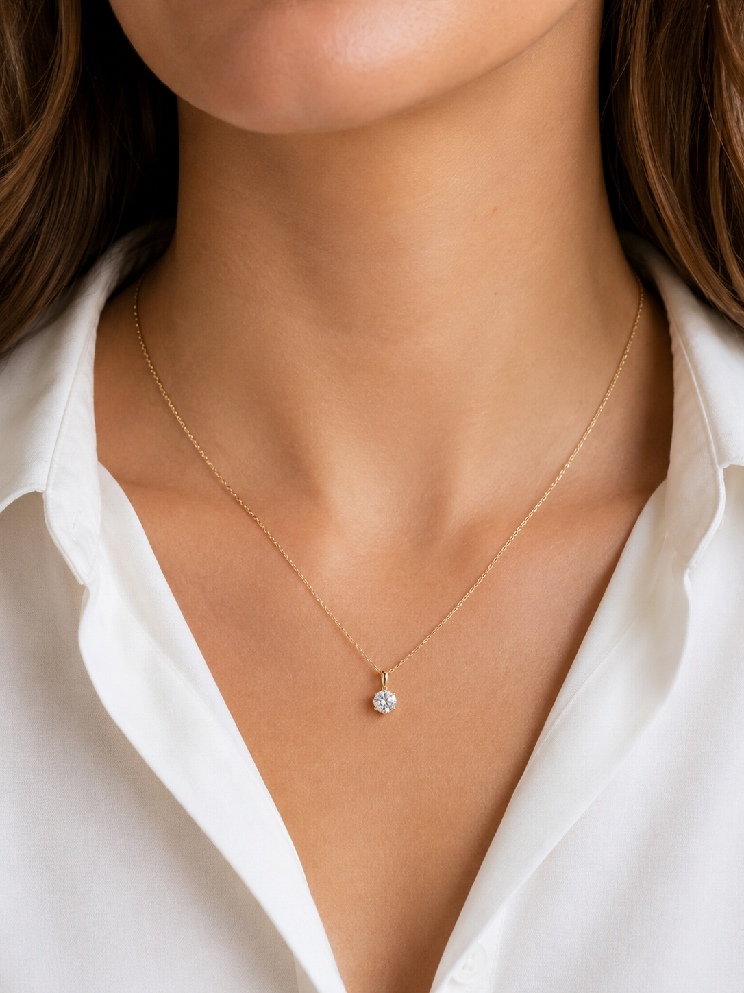 Crelvex Stona Lab Grown Diamond Pendant