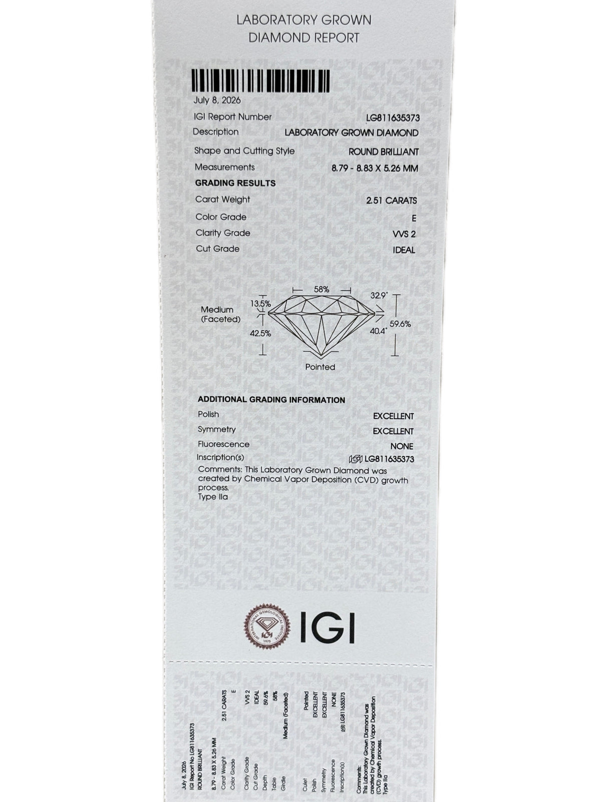 Soliven Kael Lab Grown Diamond Pendant