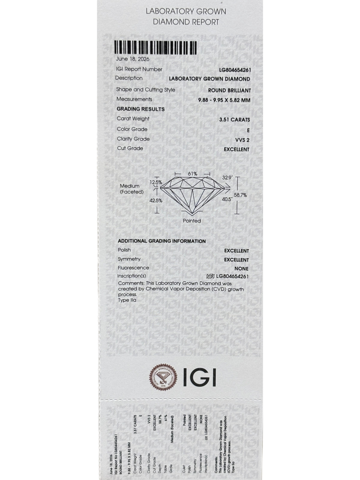 Orvane Soli Lab Grown Diamond Pendant