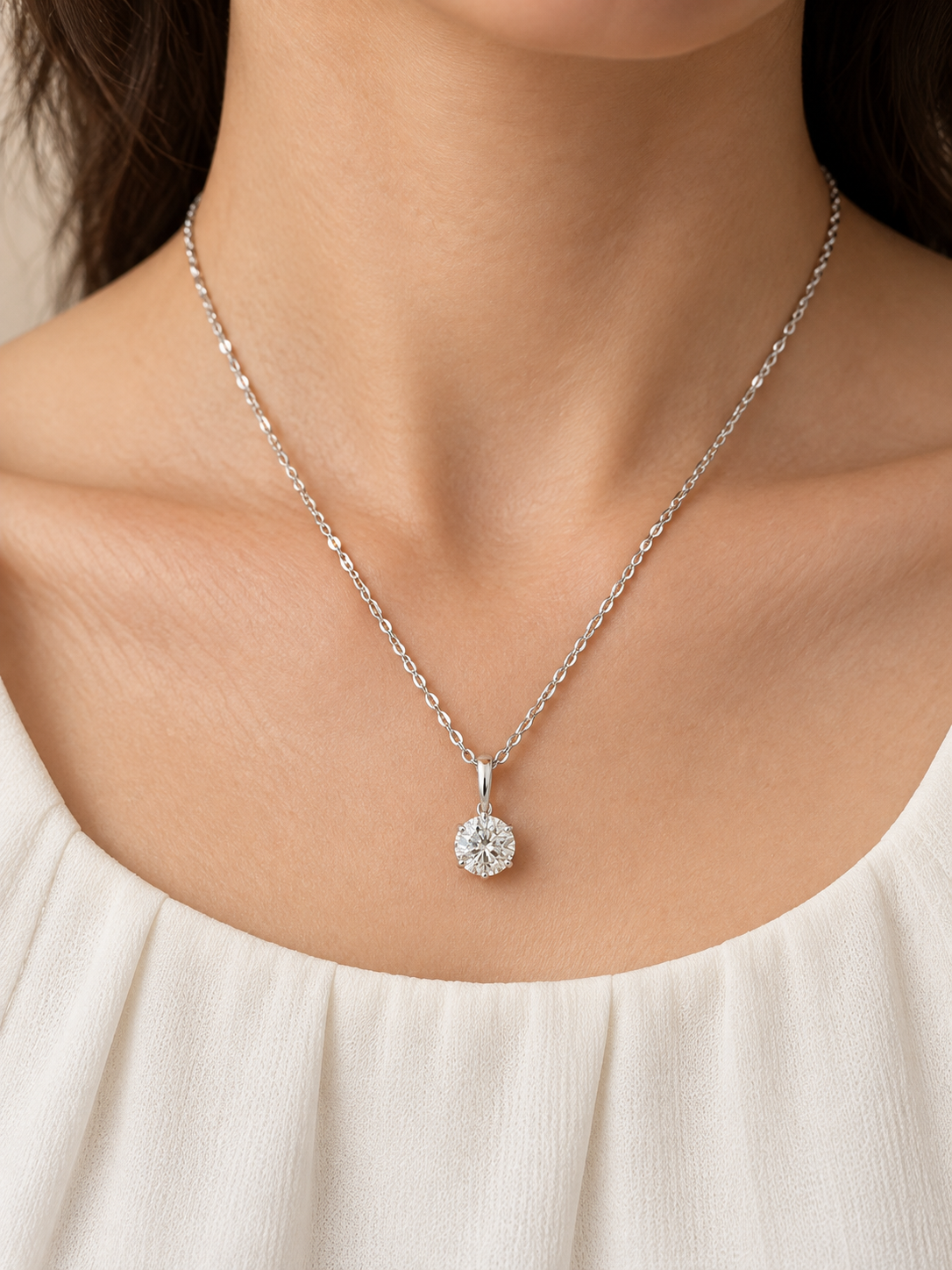 Carlotta Mandarin Lab Diamond Pendant