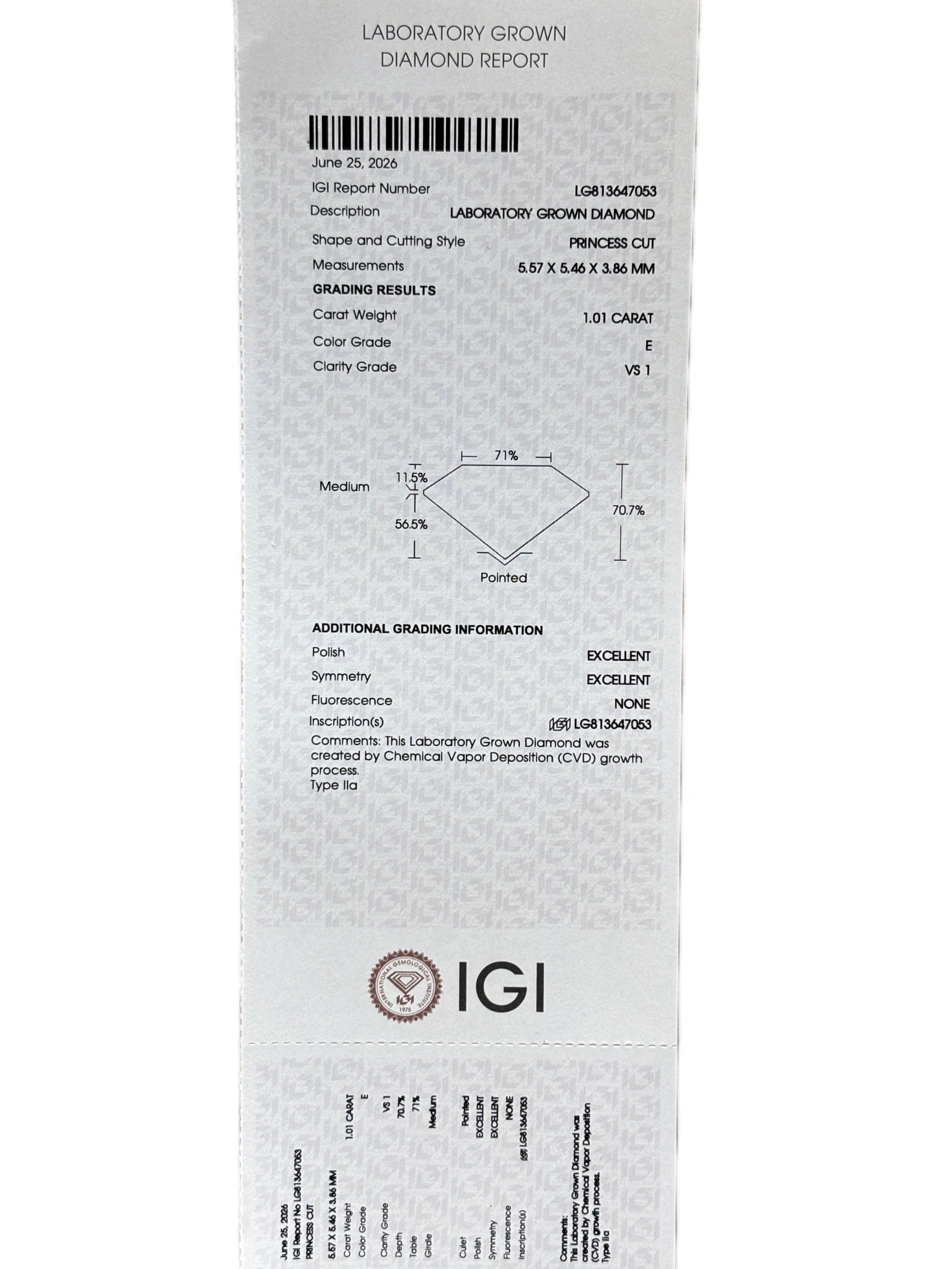 Tavren Lyss Lab Grown Diamond Pendant