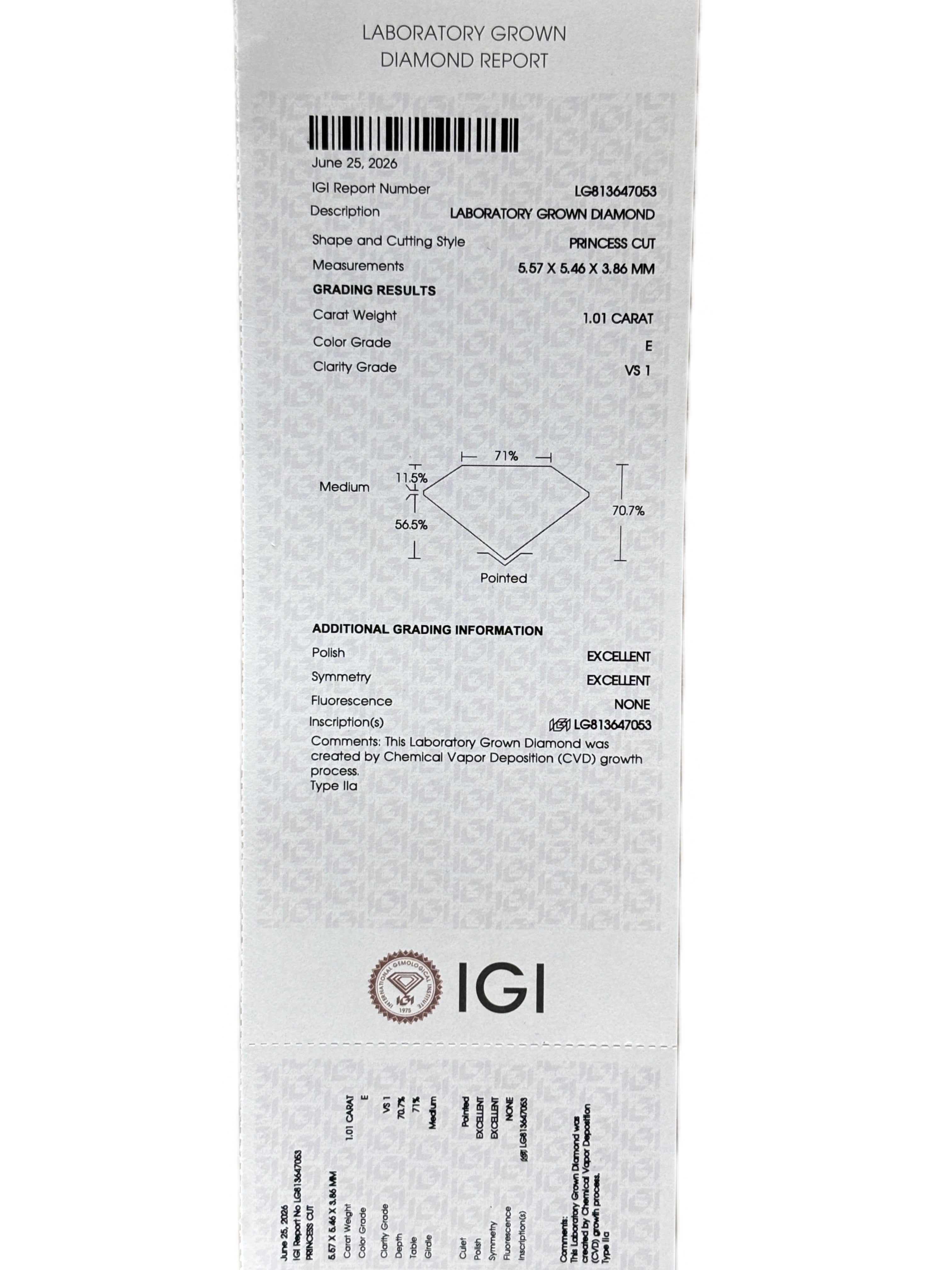 Tavren Lyss Lab Grown Diamond Pendant