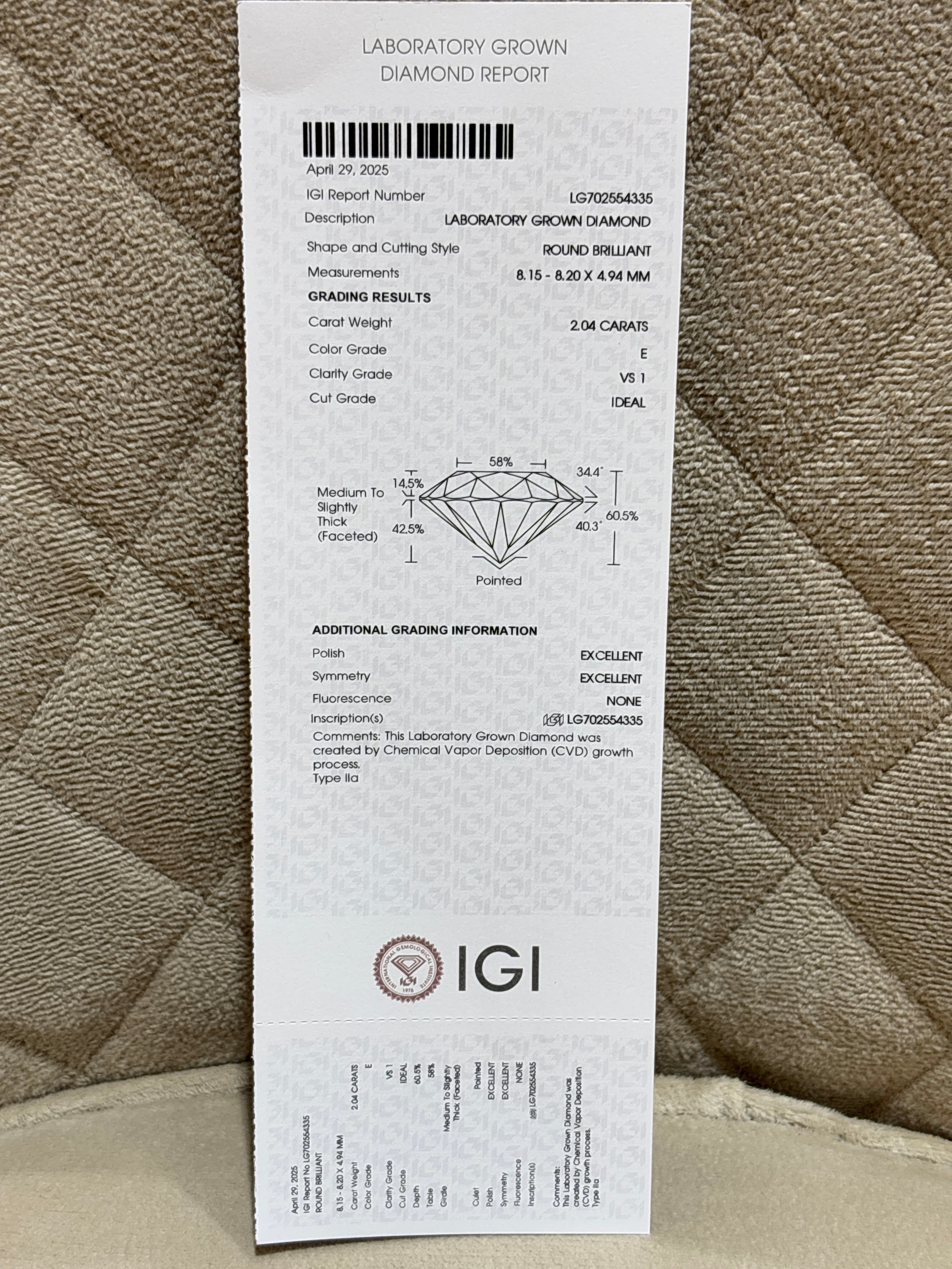 Orvyn Shade Lab Diamond Pendant
