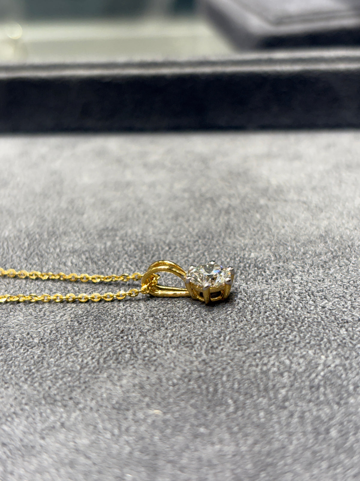 Eleanor Cherish Lab Diamond Pendant