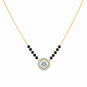Pavyn Vex Round Lab Diamond Pendant in 18K Yellow Gold by Fiona Diamonds