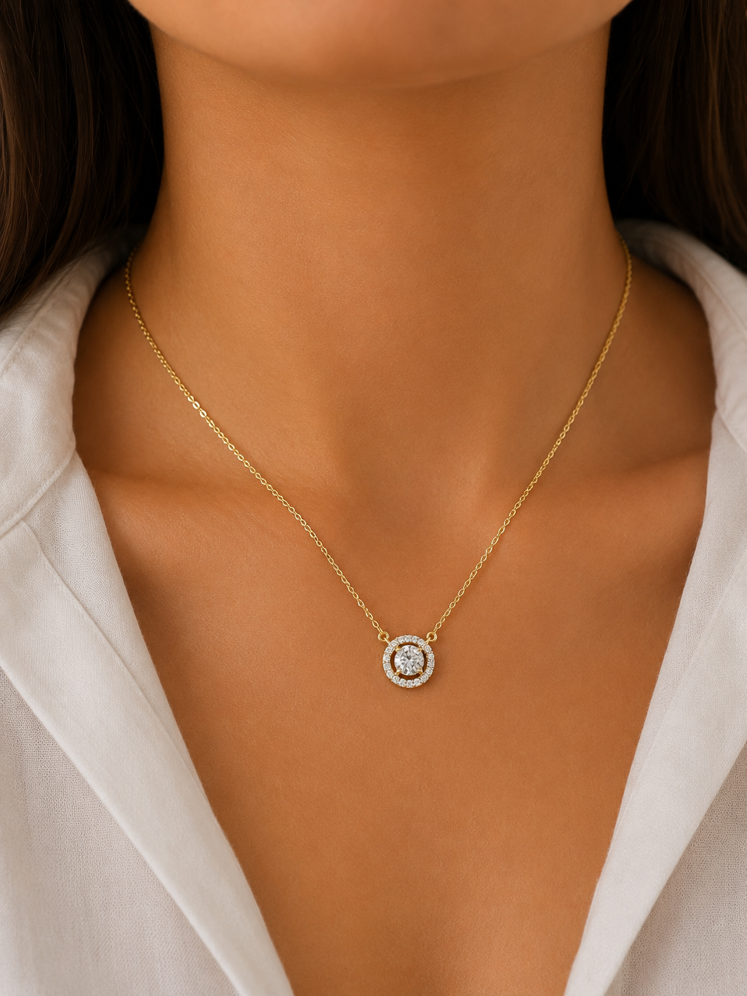 Belara Lab Diamond Pendant