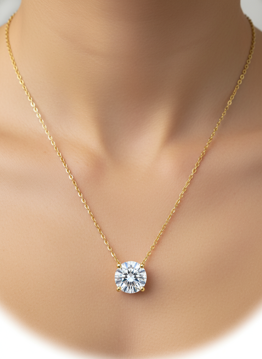 Solace Charm Lab Diamond Pendant