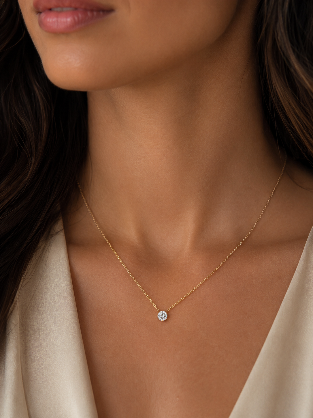 Sylvaine Lab Diamond Pendant