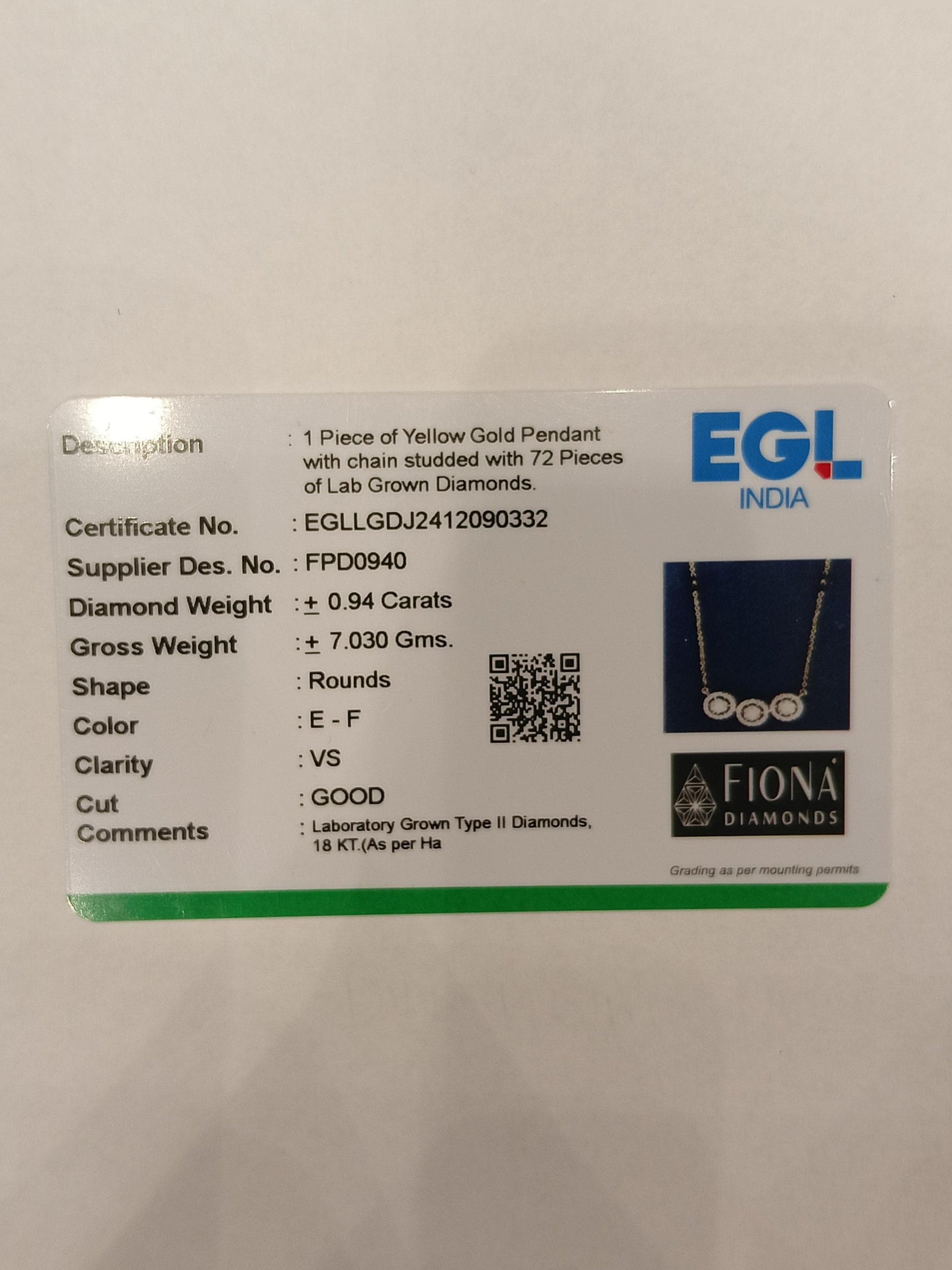 Feixue Lab Diamond Pendant – Flawless & Feminine