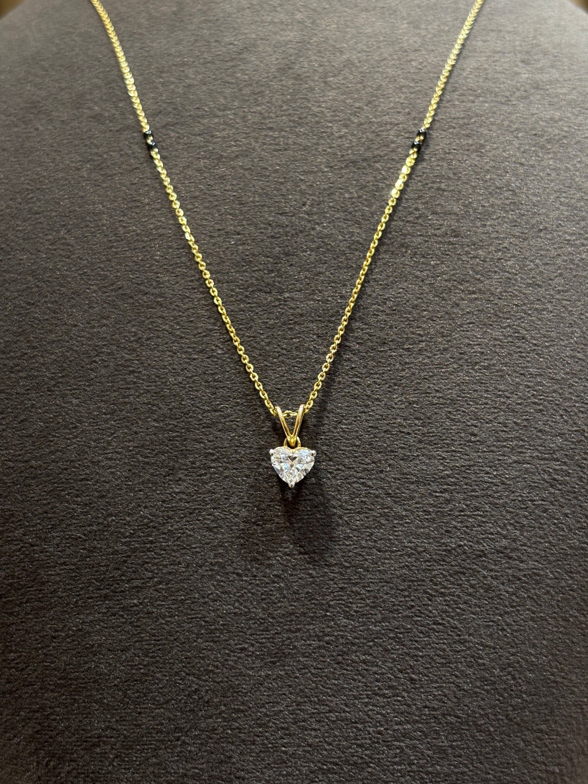Fiona Diamonds Serene Solstice Heart Lab Diamond Mangalsutra in 14K Yellow Gold - luxury