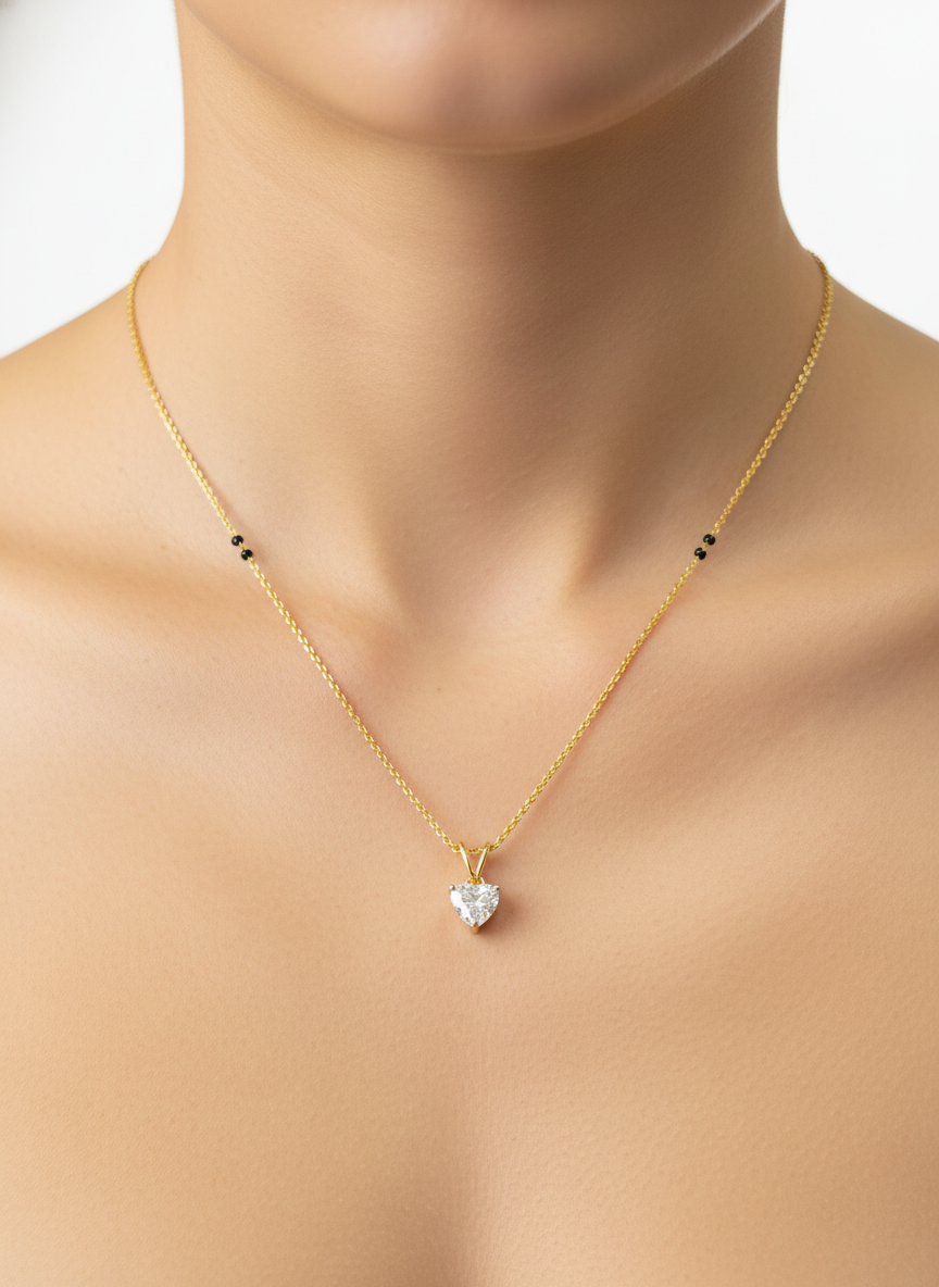 Serene Solstice 1ct Lab Diamond Mangalsutra