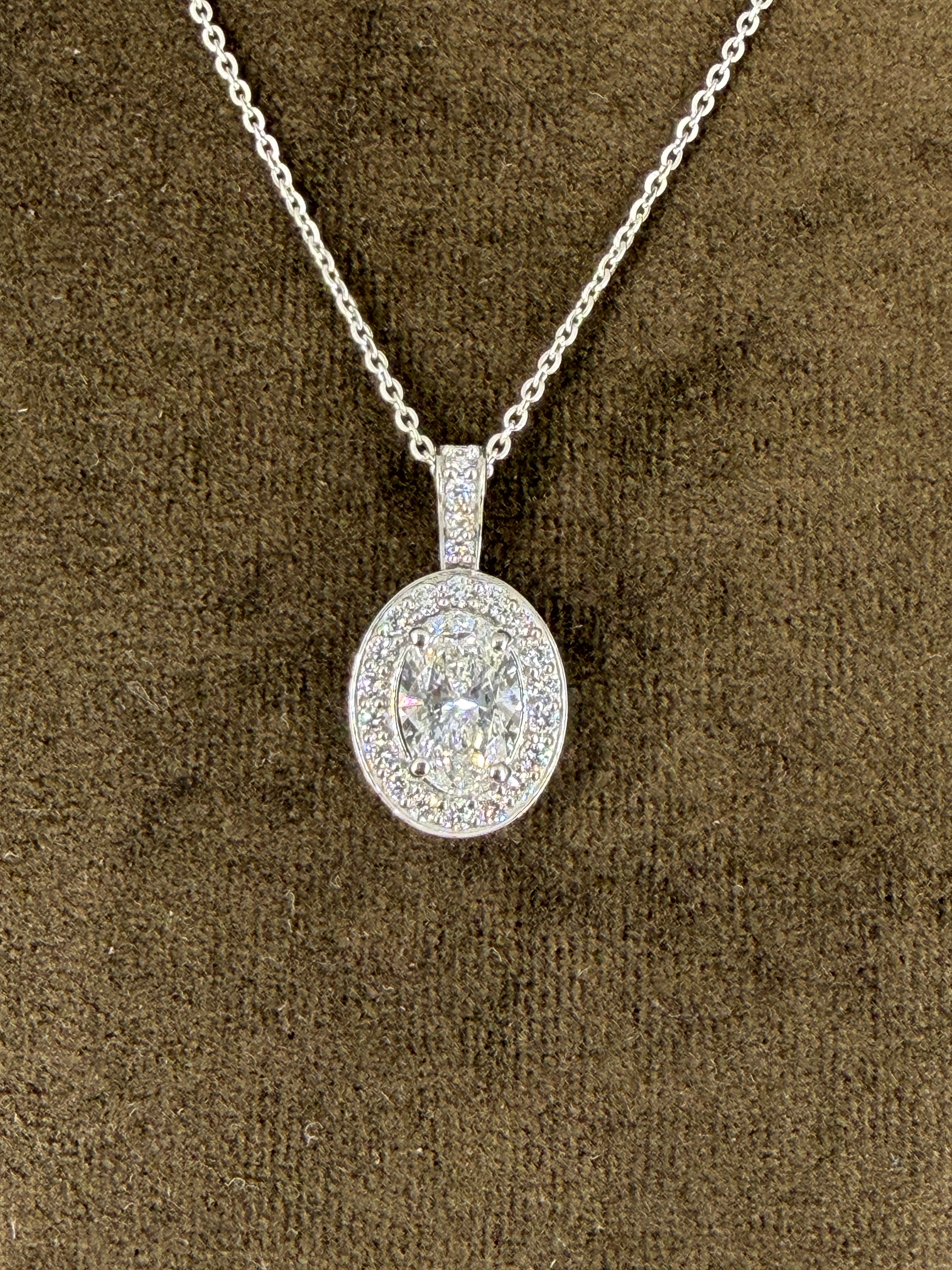 Ivory Oath Lab Diamond Pendant