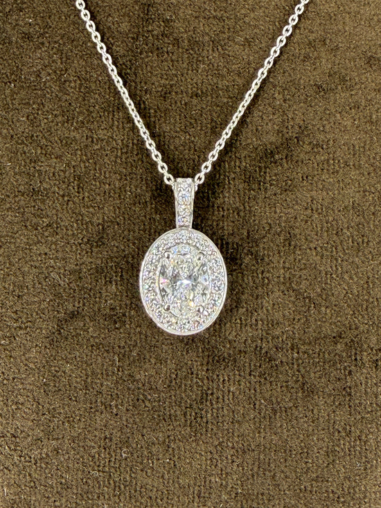 Ivory Oath Lab Diamond Pendant