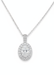 Ivory Oath Lab Diamond Pendant